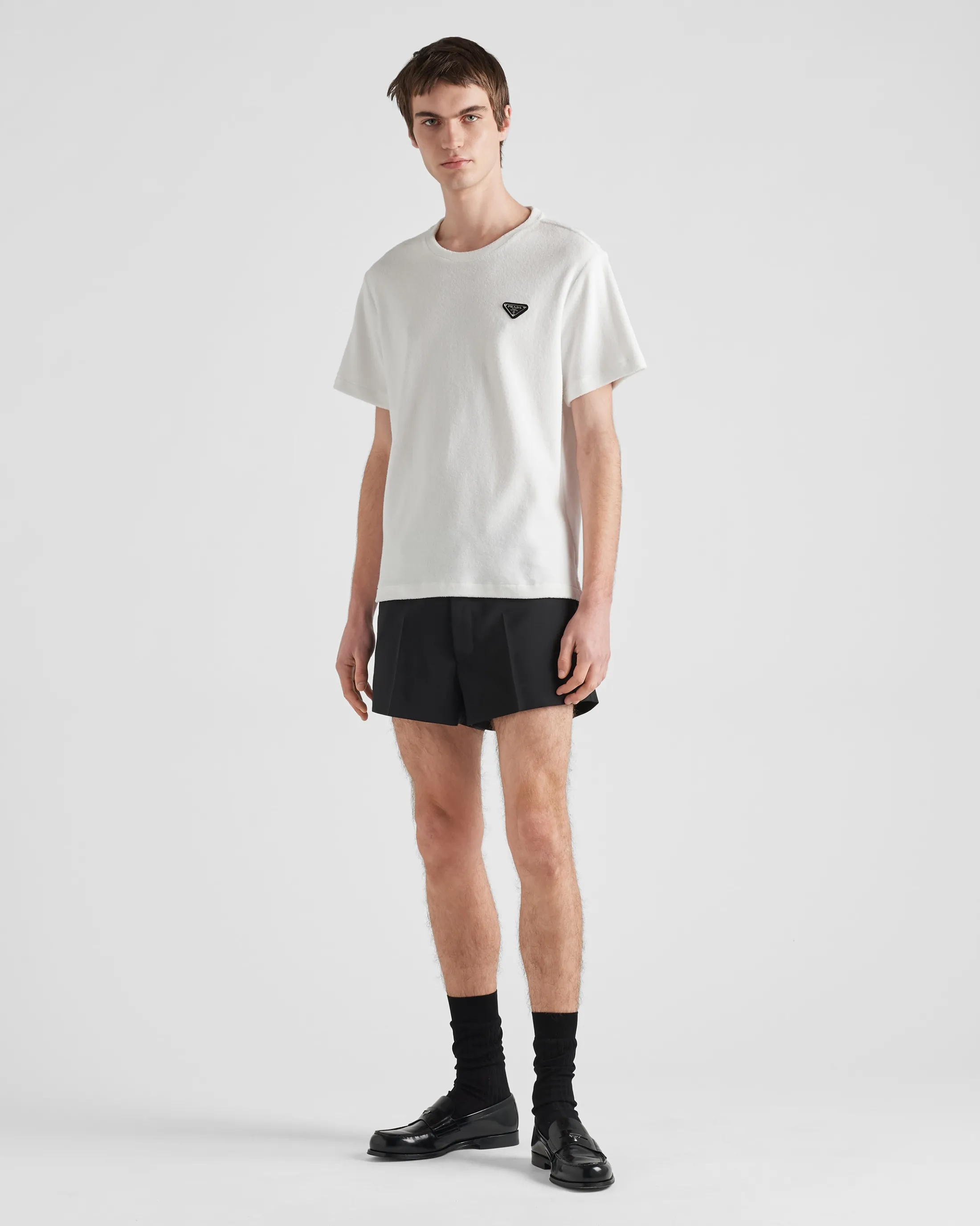 Prada Terry T-shirt White Best