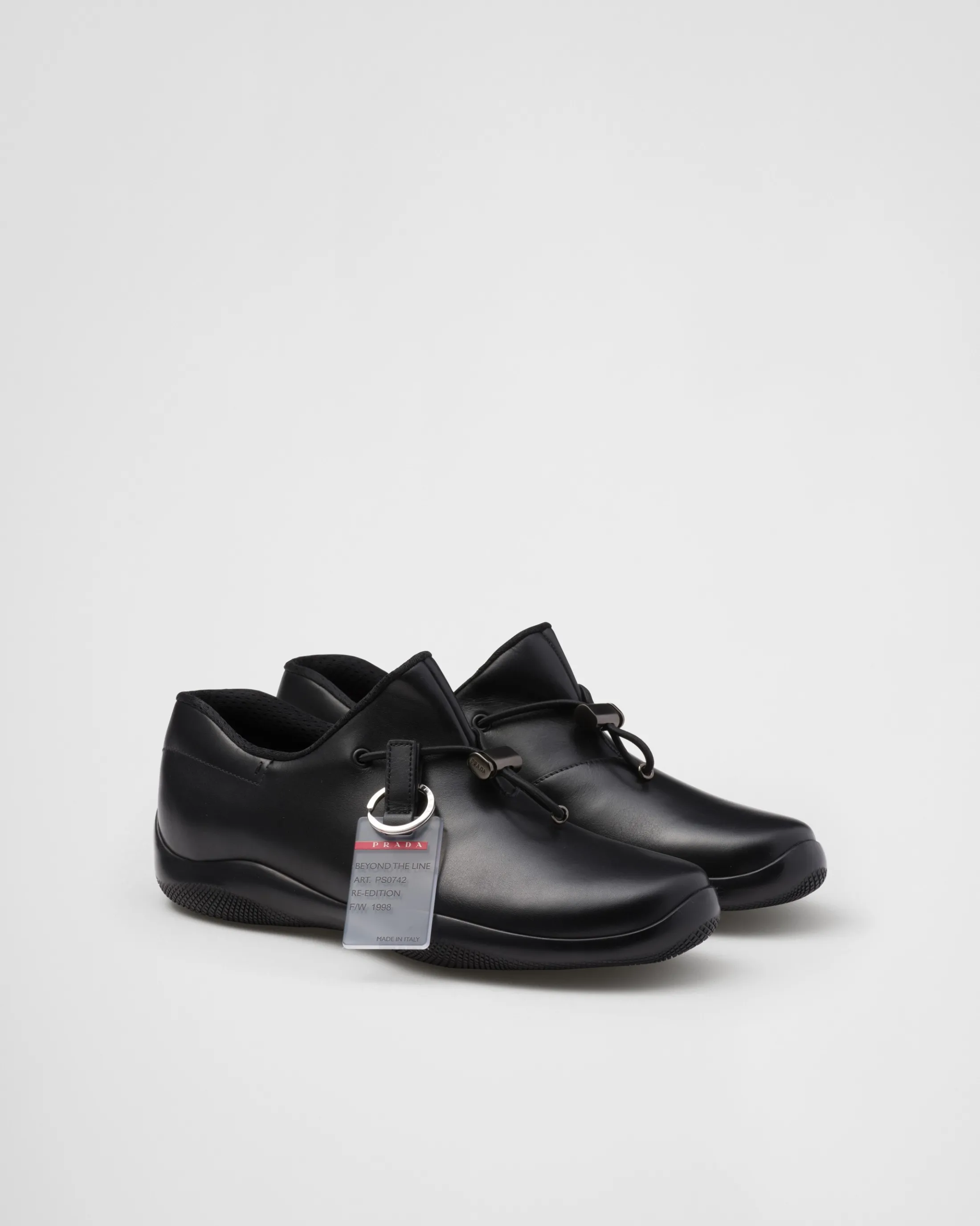 Prada Toblach leather sneakers Black Shop