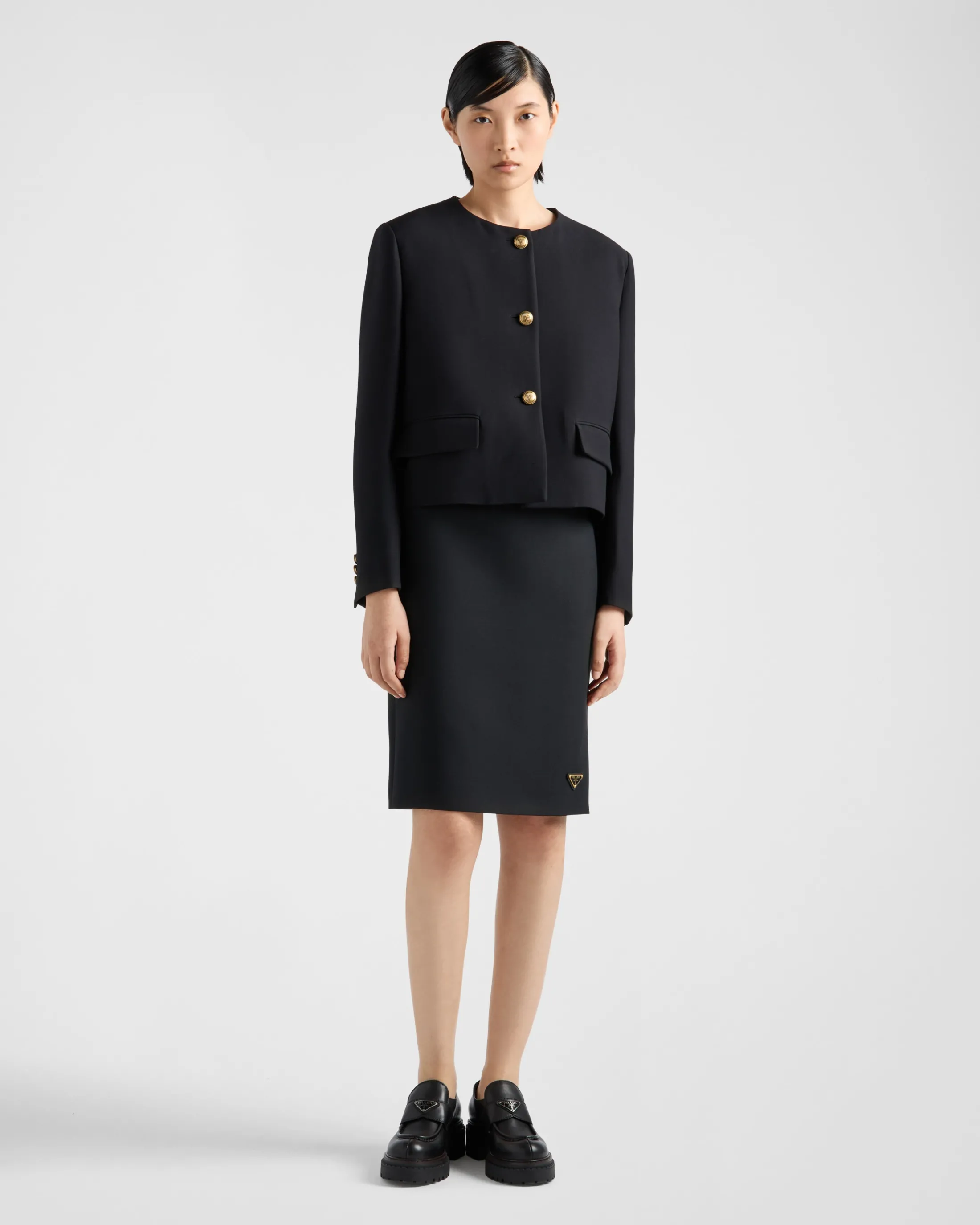 Prada Tricotine skirt Black Cheap