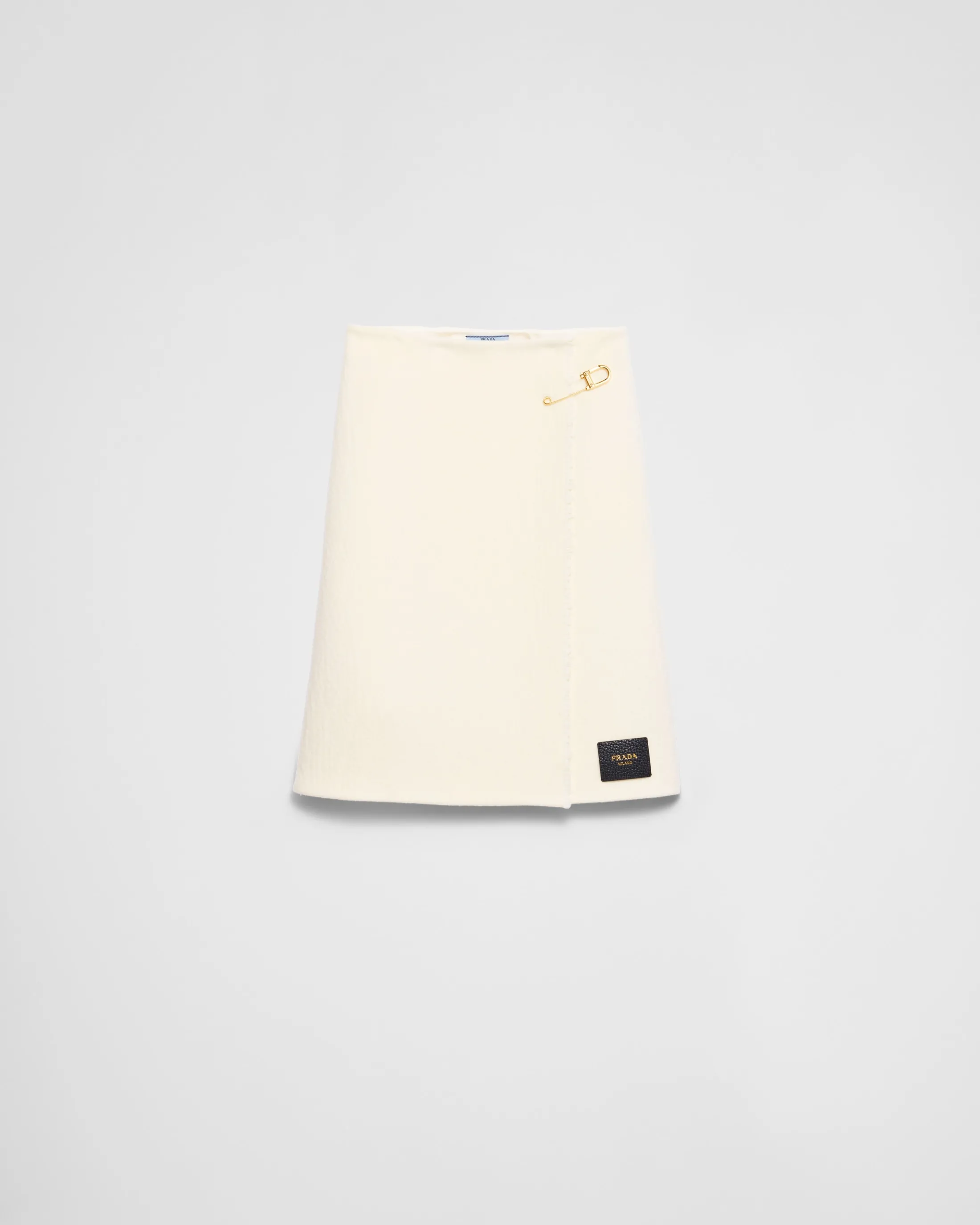 Prada Twill midi-skirt Ivory Cheap