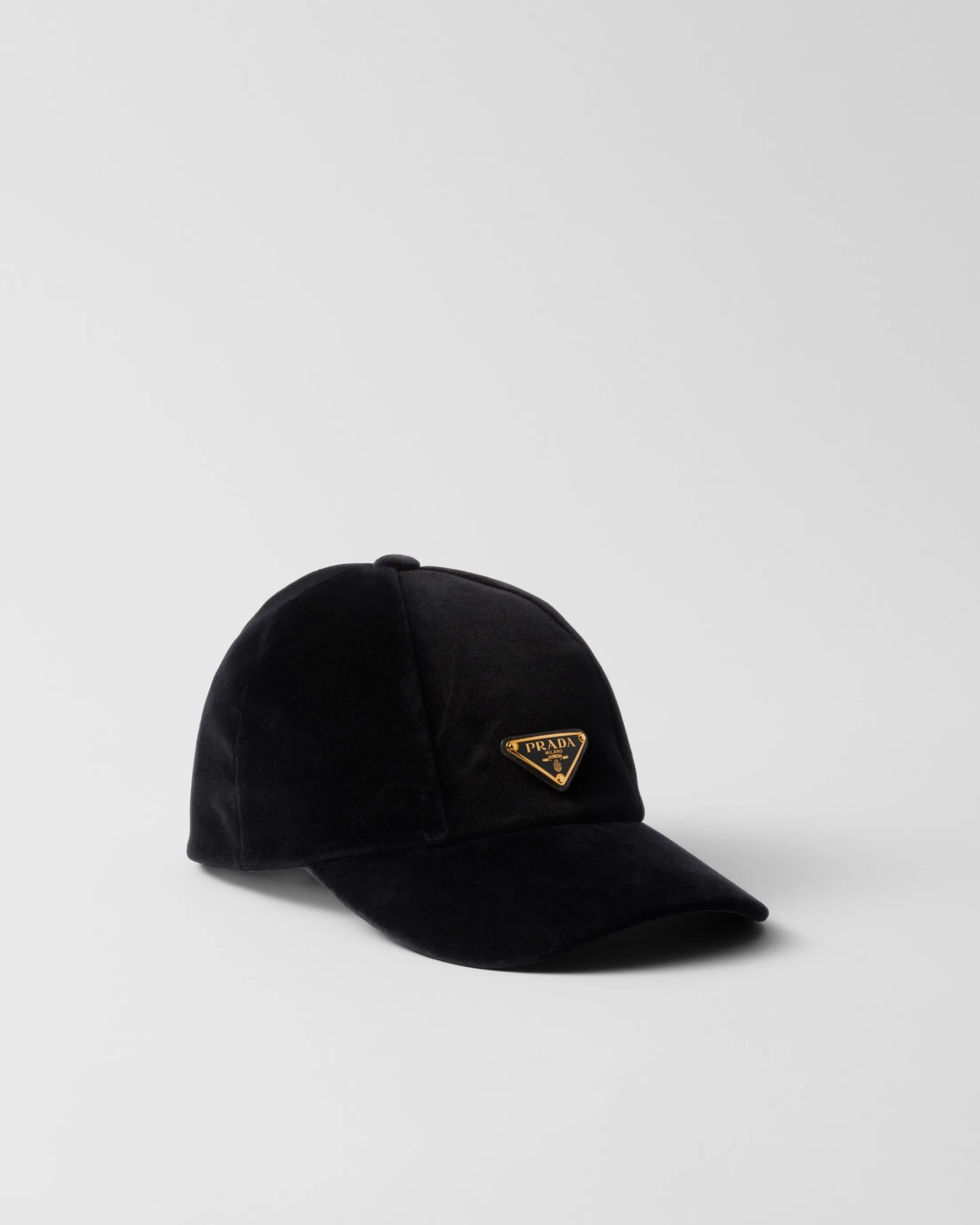 Prada Velvet baseball cap Black Flash Sale