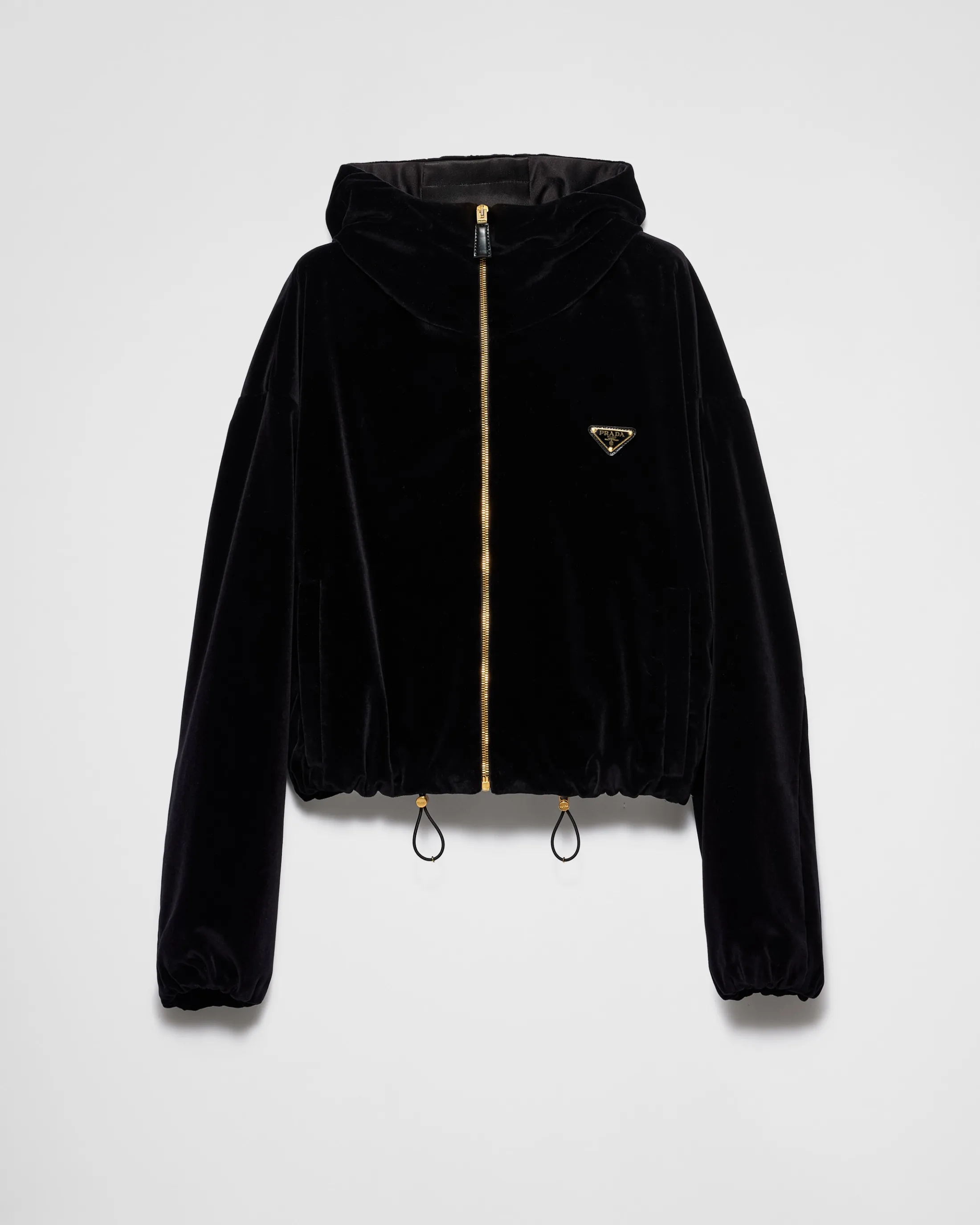 Prada Velvet blouson Black Online