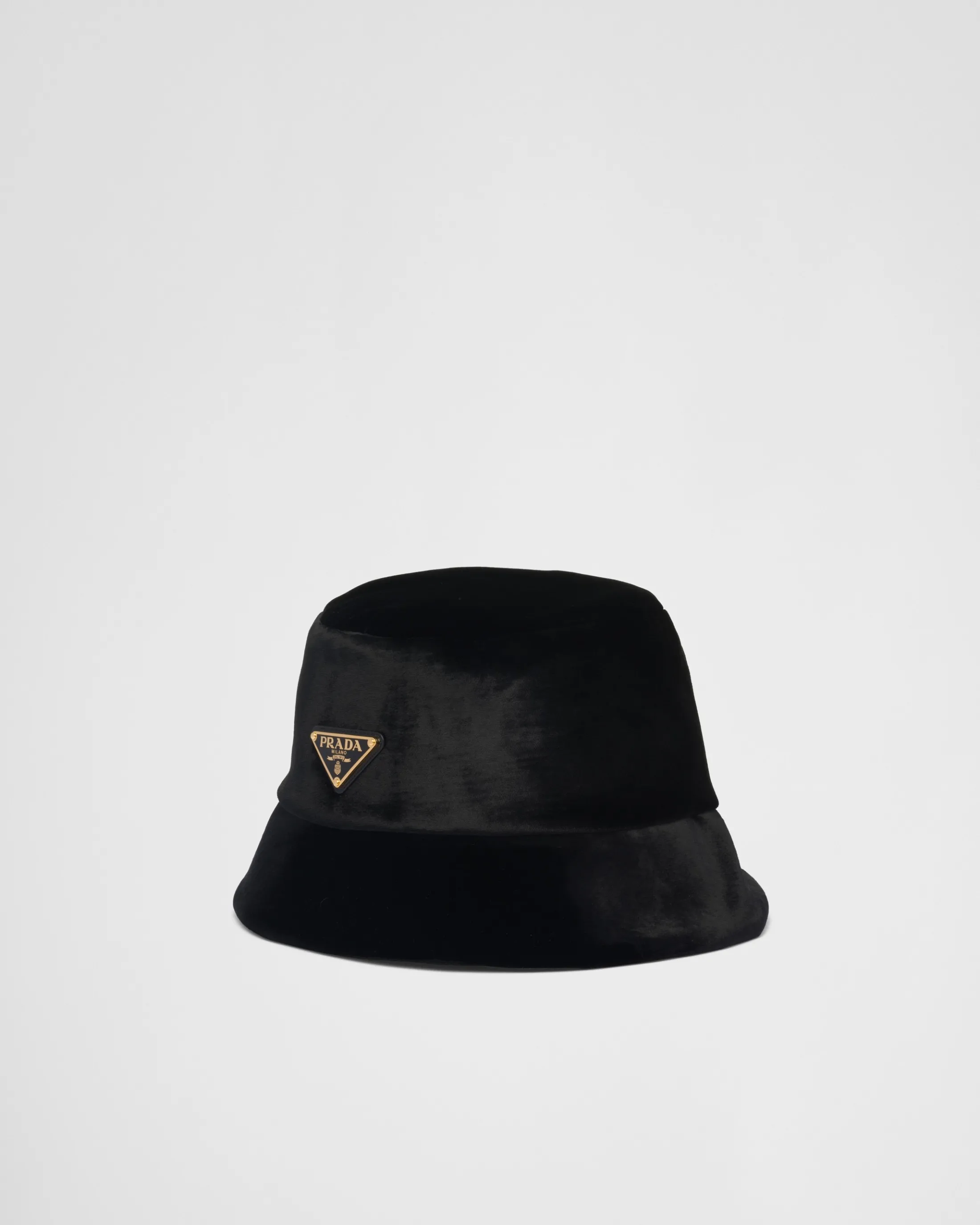 Prada Velvet bucket hat Black Sale