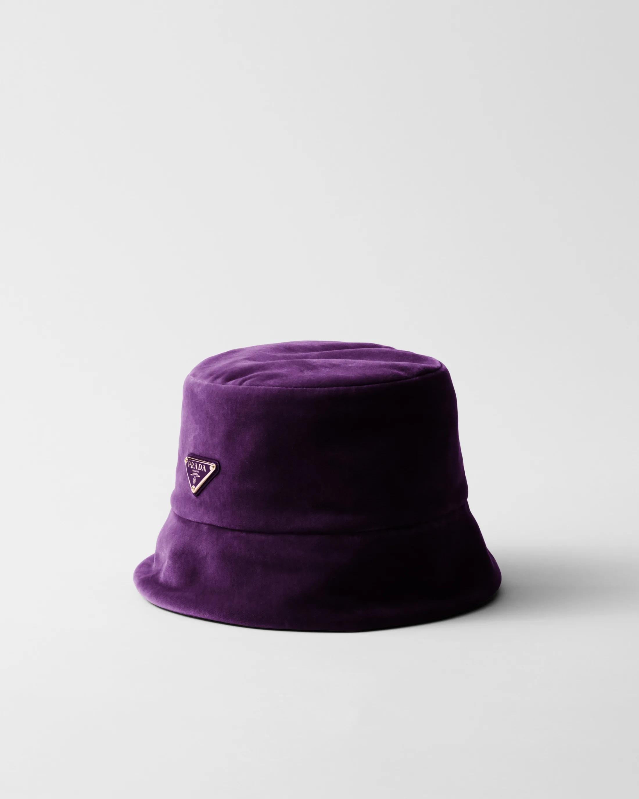 Prada Velvet bucket hat Plum Cheap