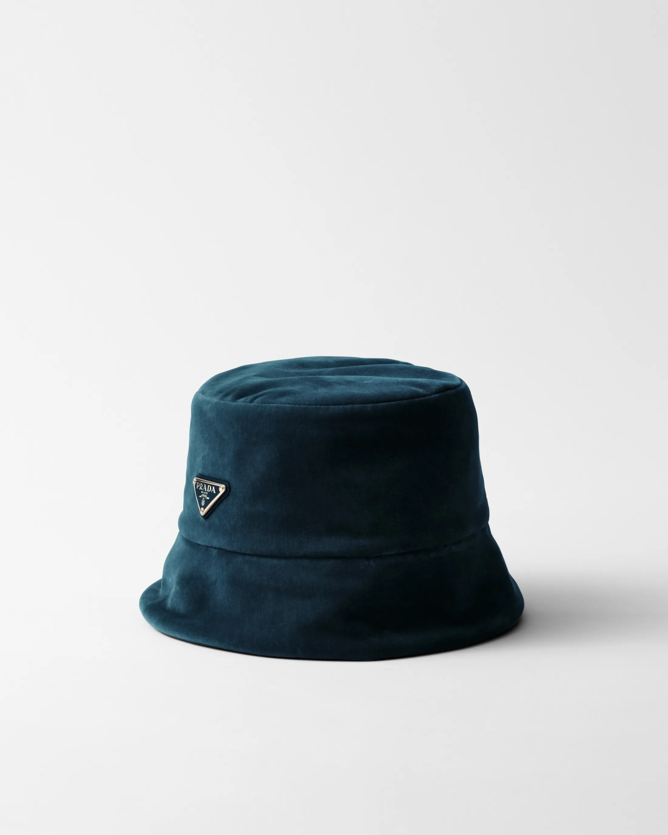 Prada Velvet bucket hat Darkteal Hot