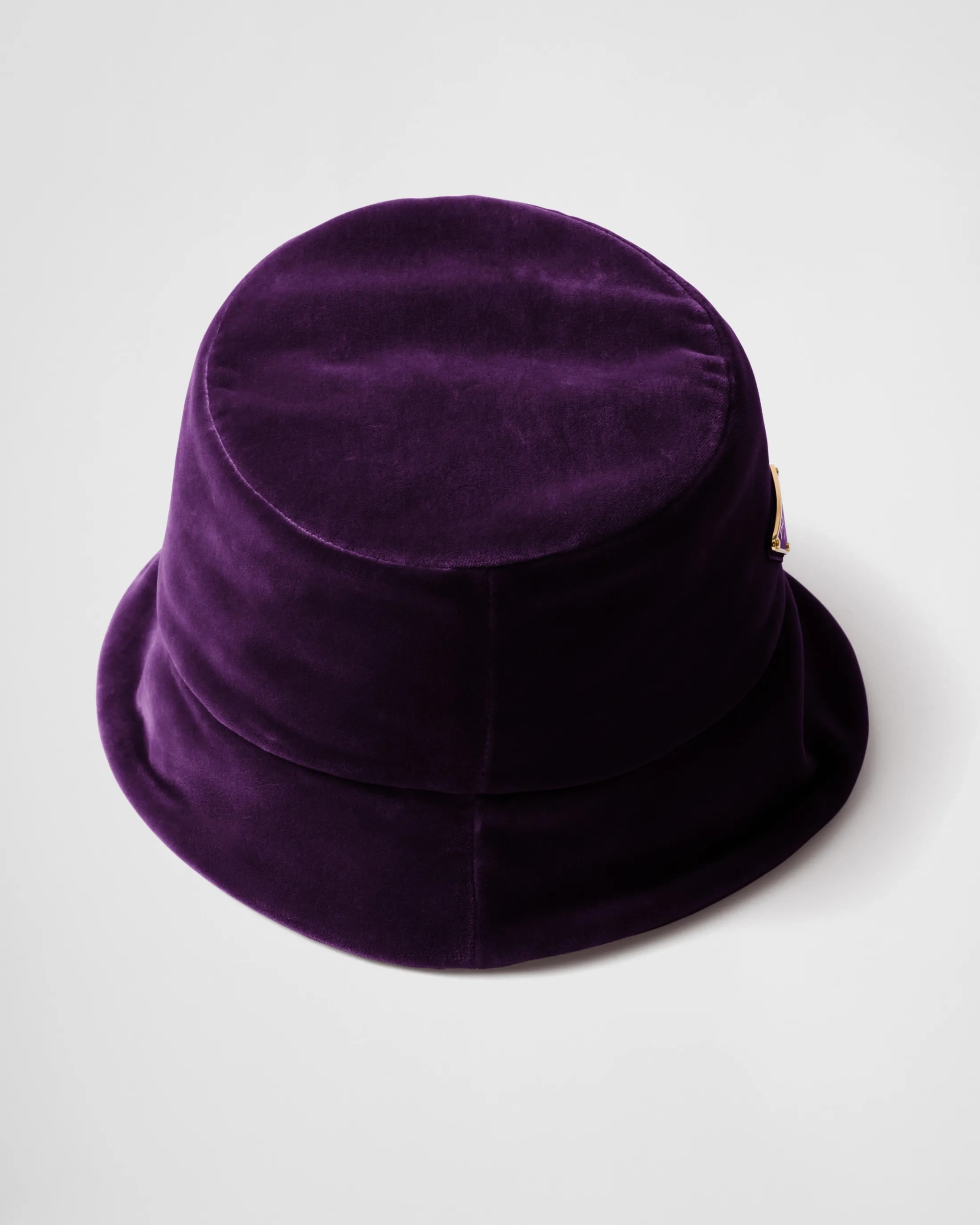 Prada Velvet bucket hat Plum Cheap