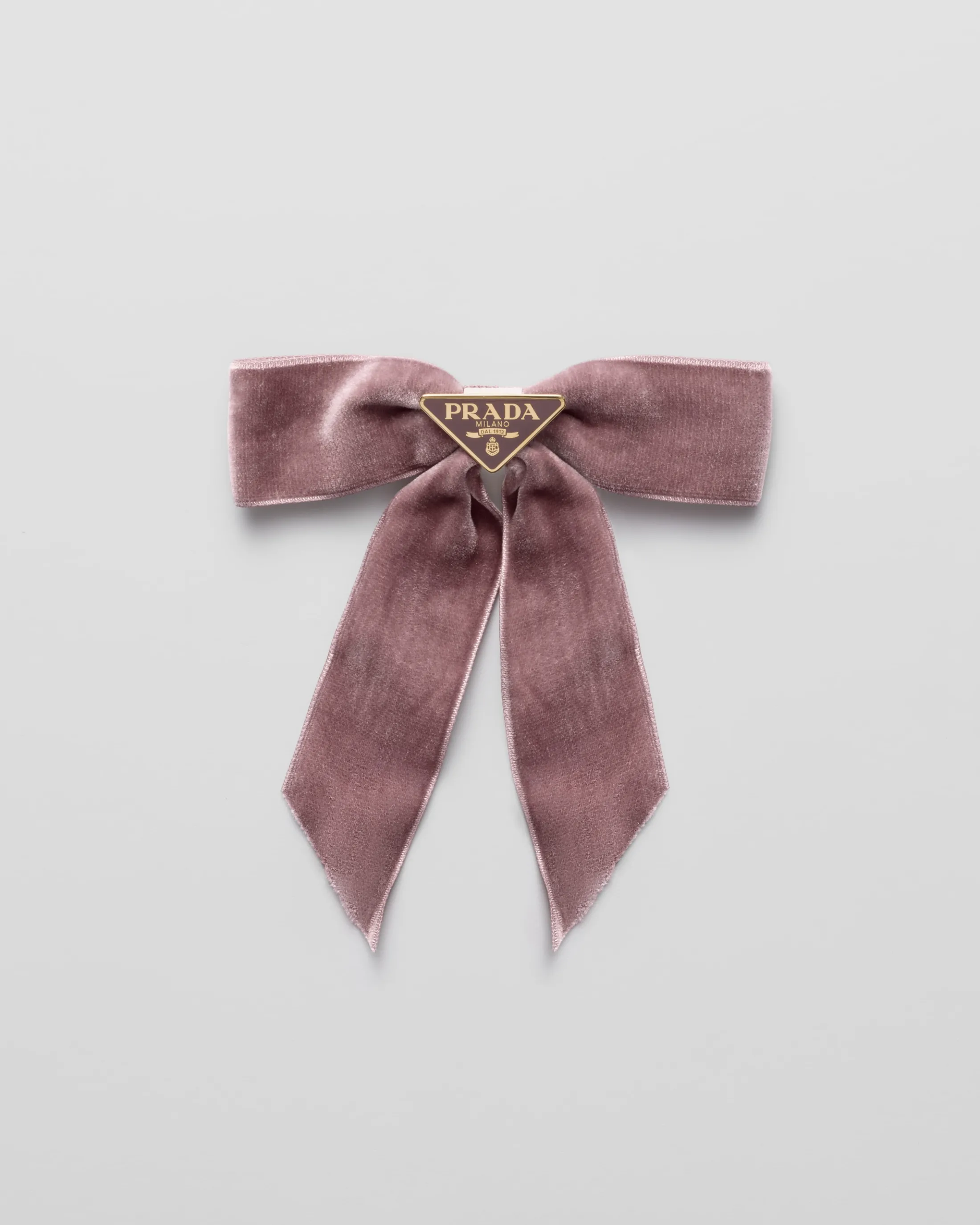 Prada Velvet hair clip Confettipink Best Sale