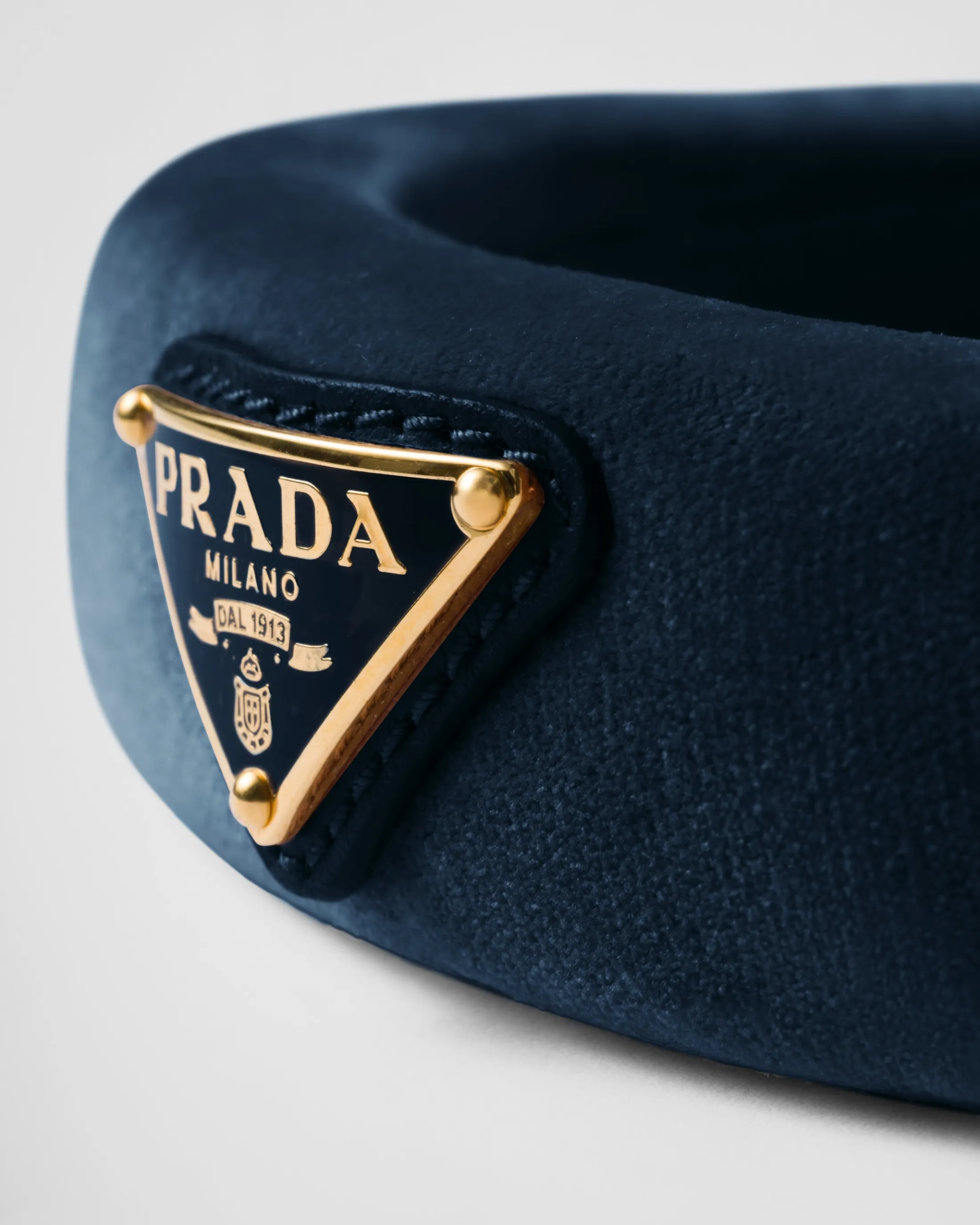 Prada Velvet headband Darkteal Online