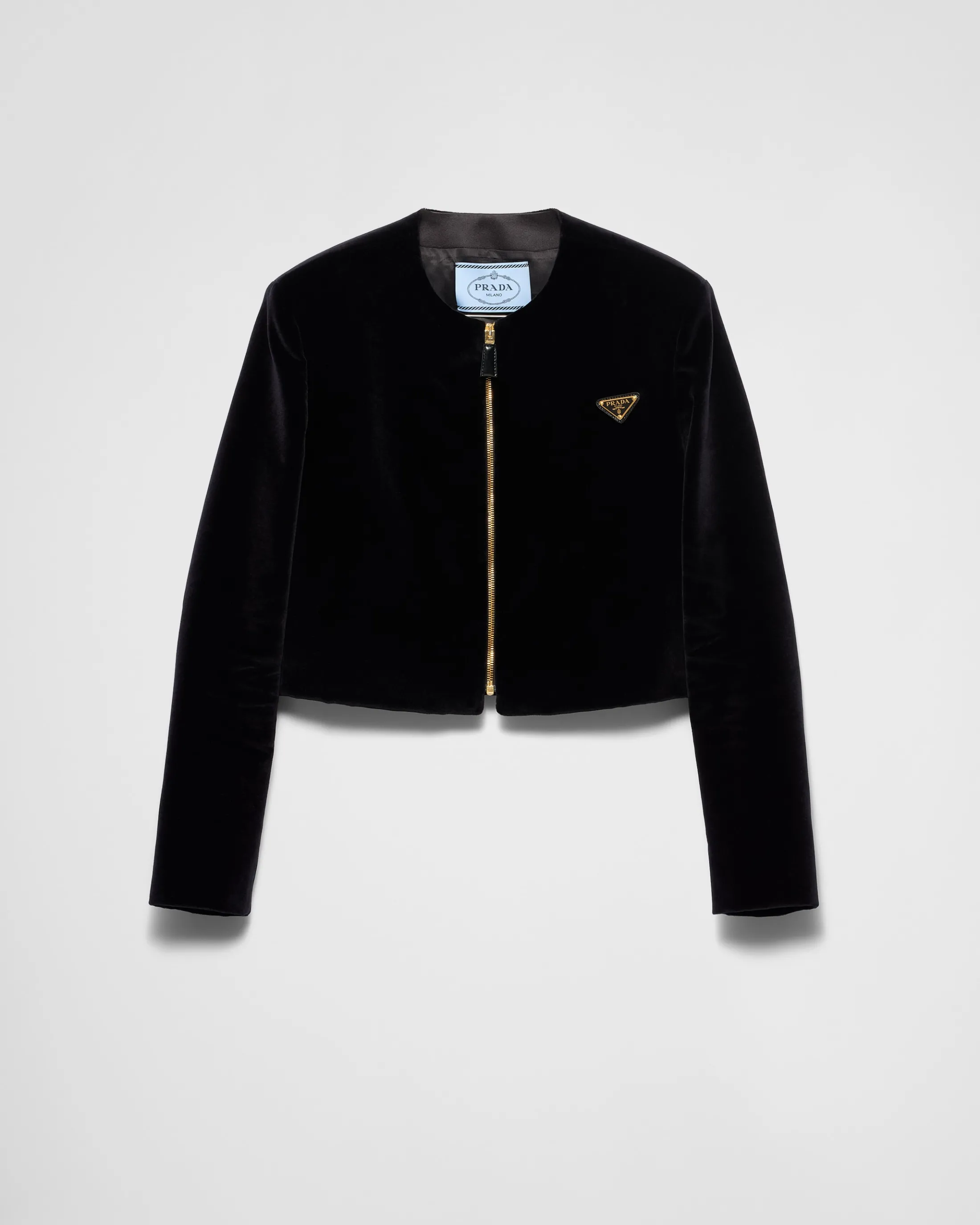 Prada Velvet jacket Black Cheap