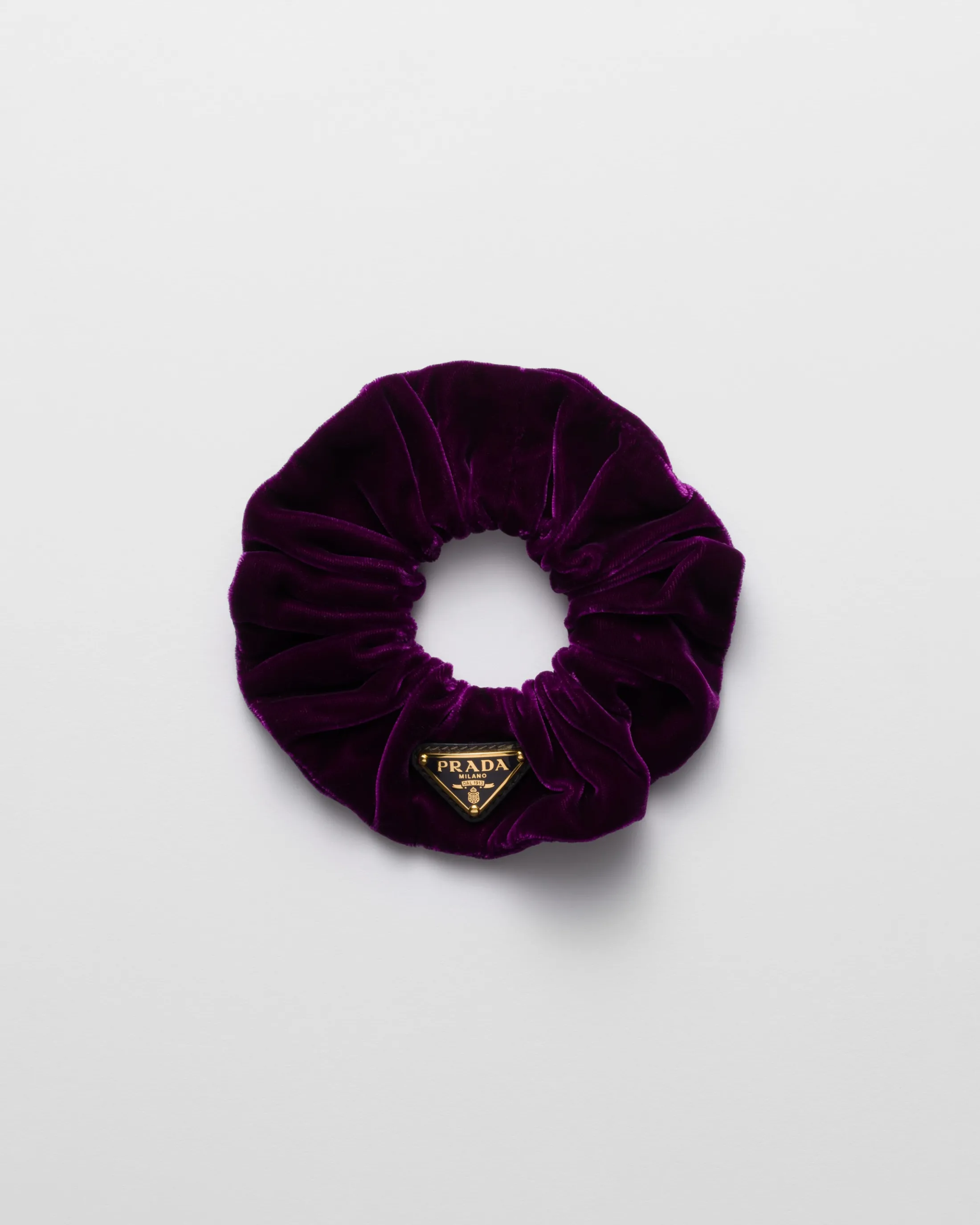 Prada Velvet scrunchie Plum Outlet