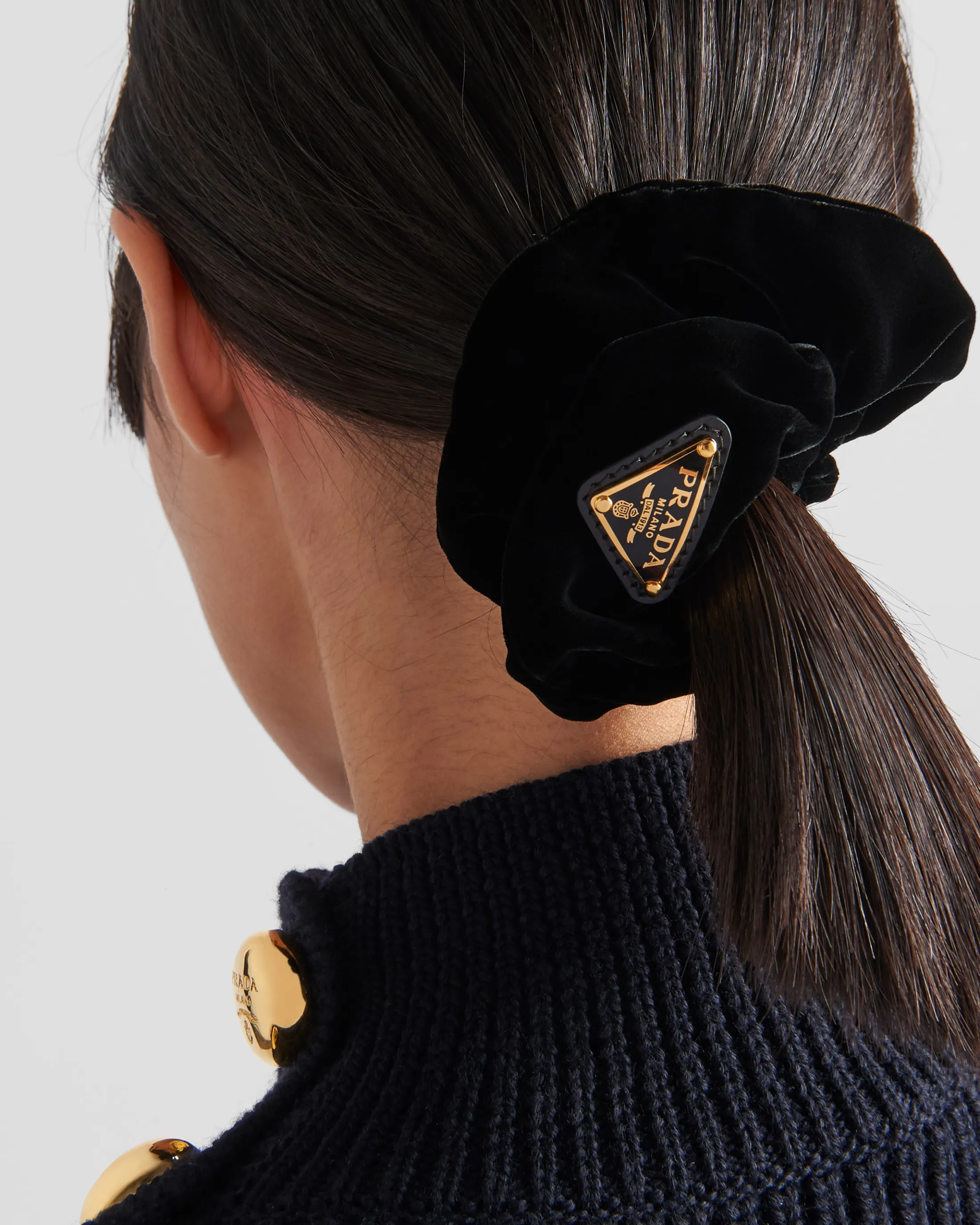 Prada Velvet scrunchie Black Best