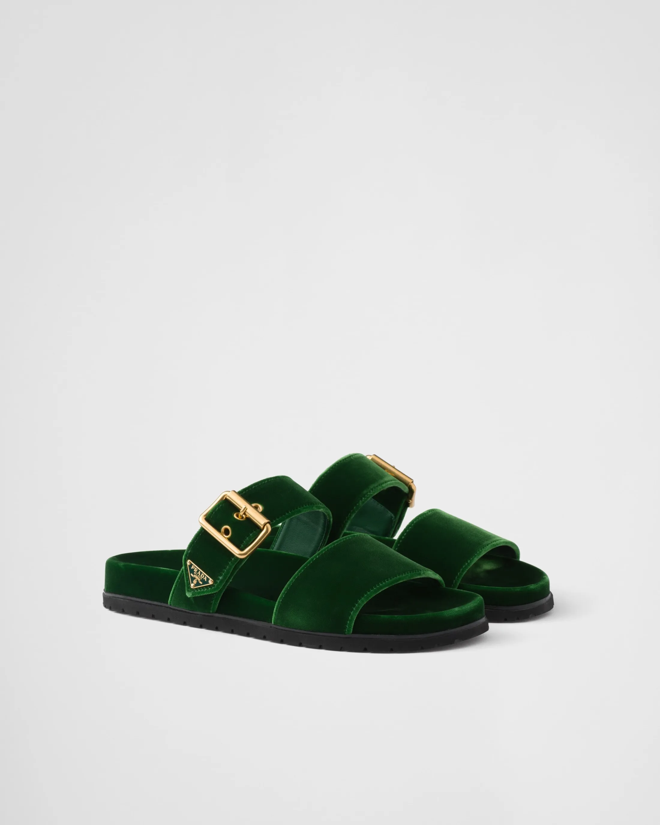 Prada Velvet slides Laurelgreen Sale