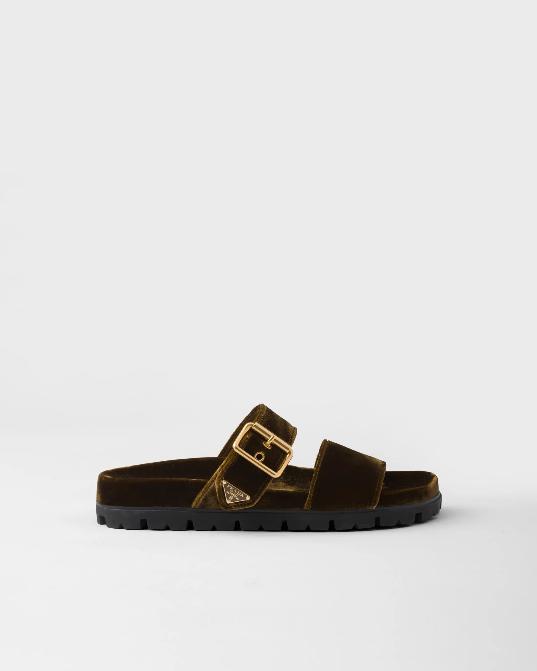 Prada Velvet slides Oak Fashion