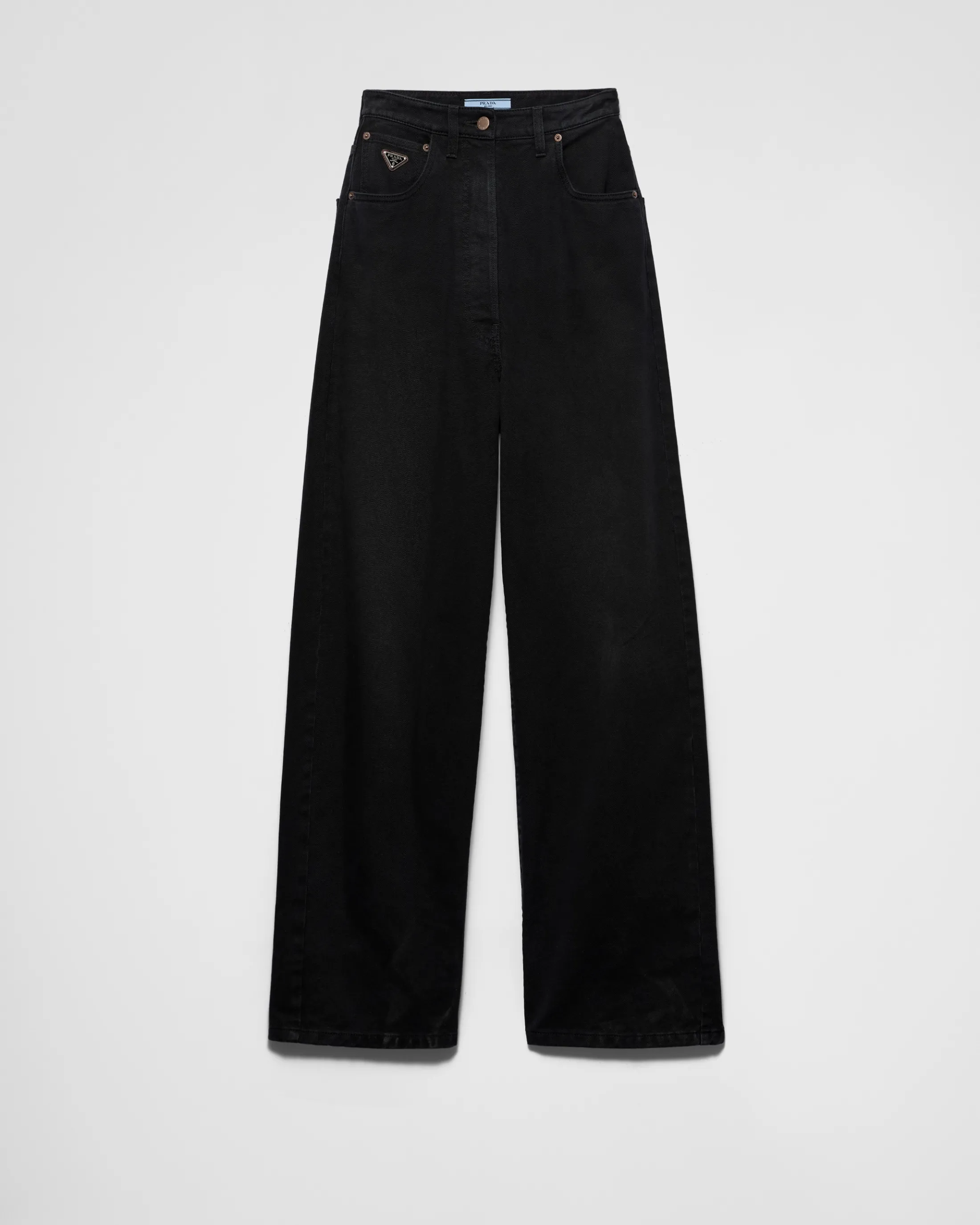 Prada Wide-leg denim jeans Black Shop