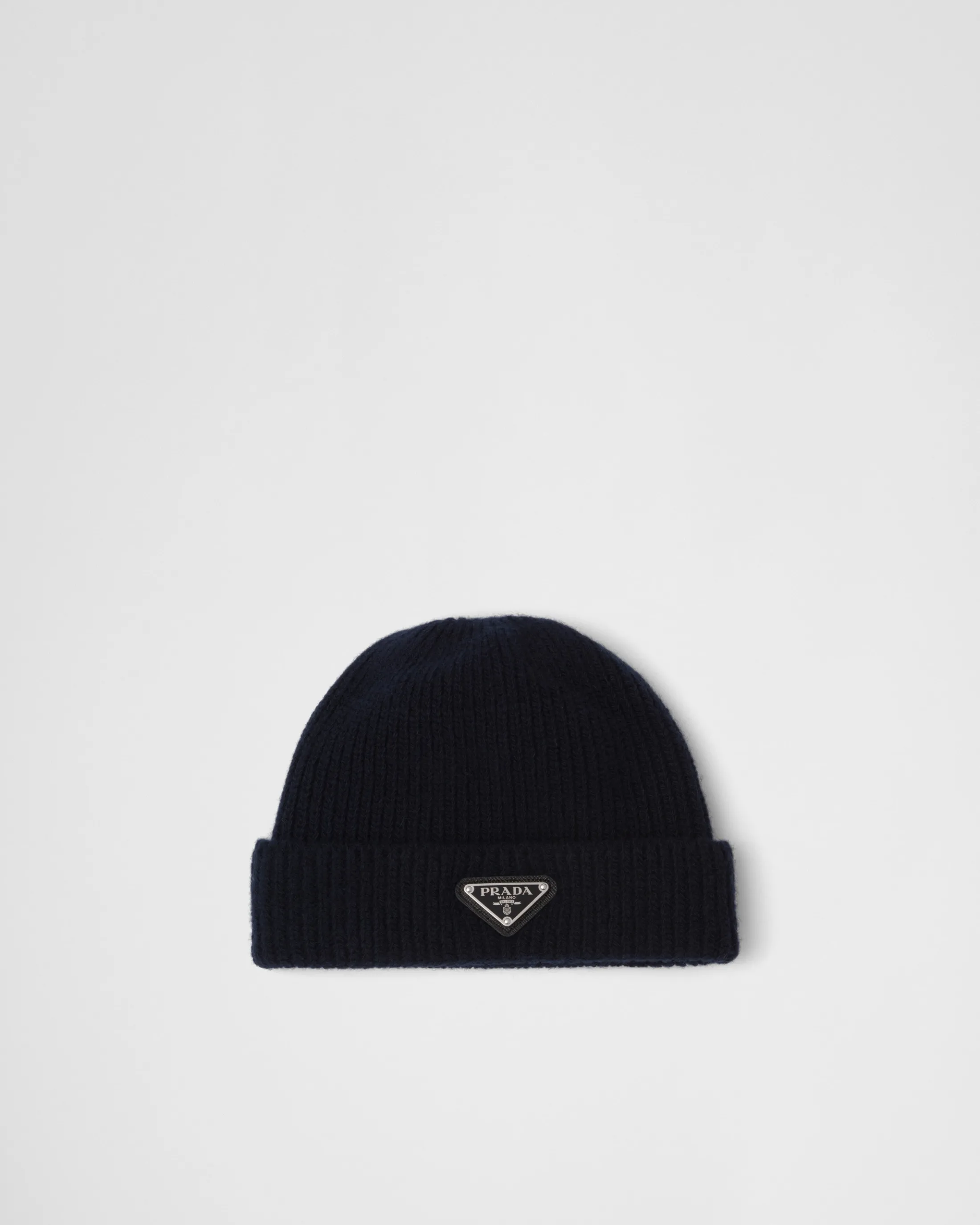 Prada Wool and cashmere beanie Blue Flash Sale