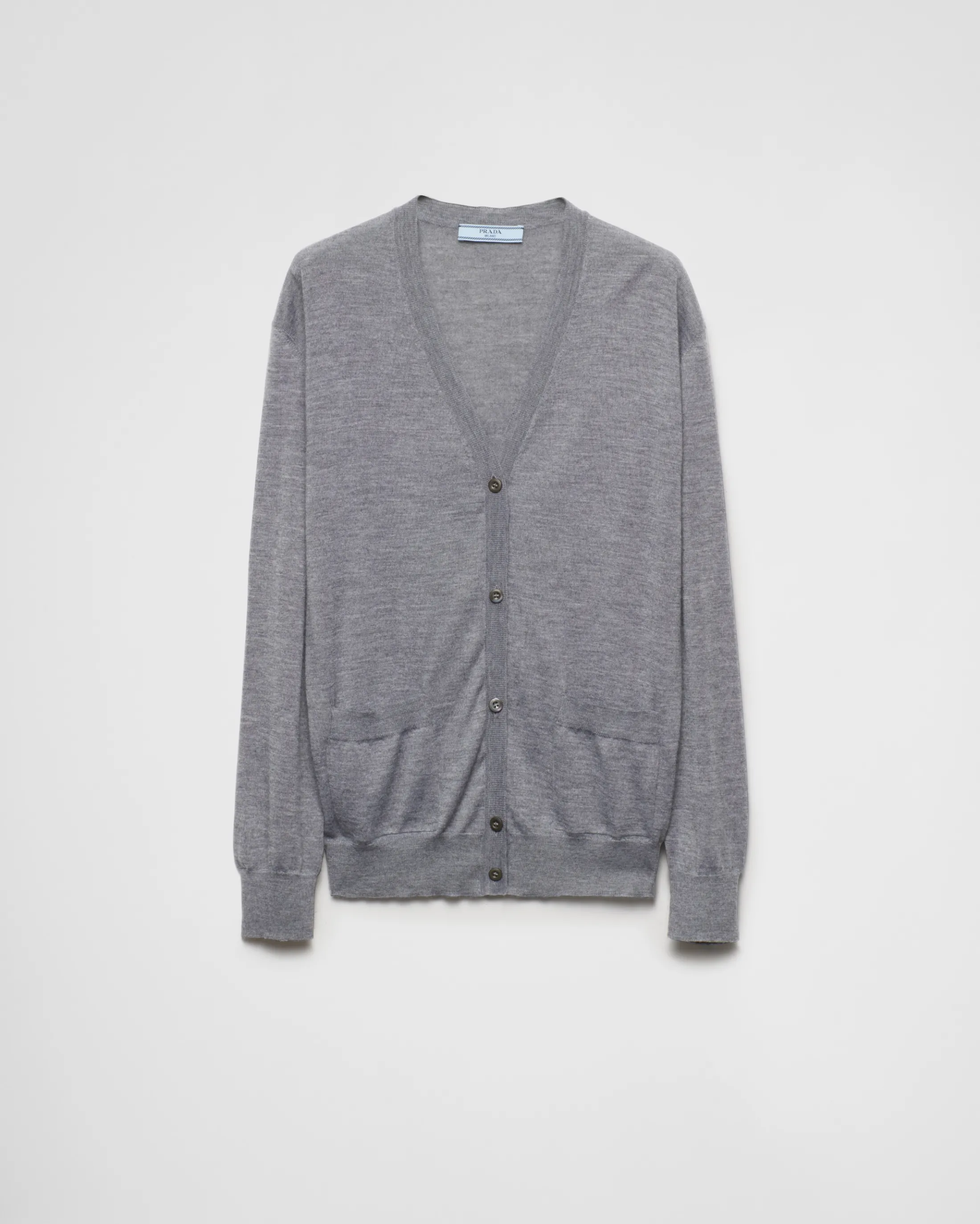 Prada Wool and cashmere cardigan Slategray Online