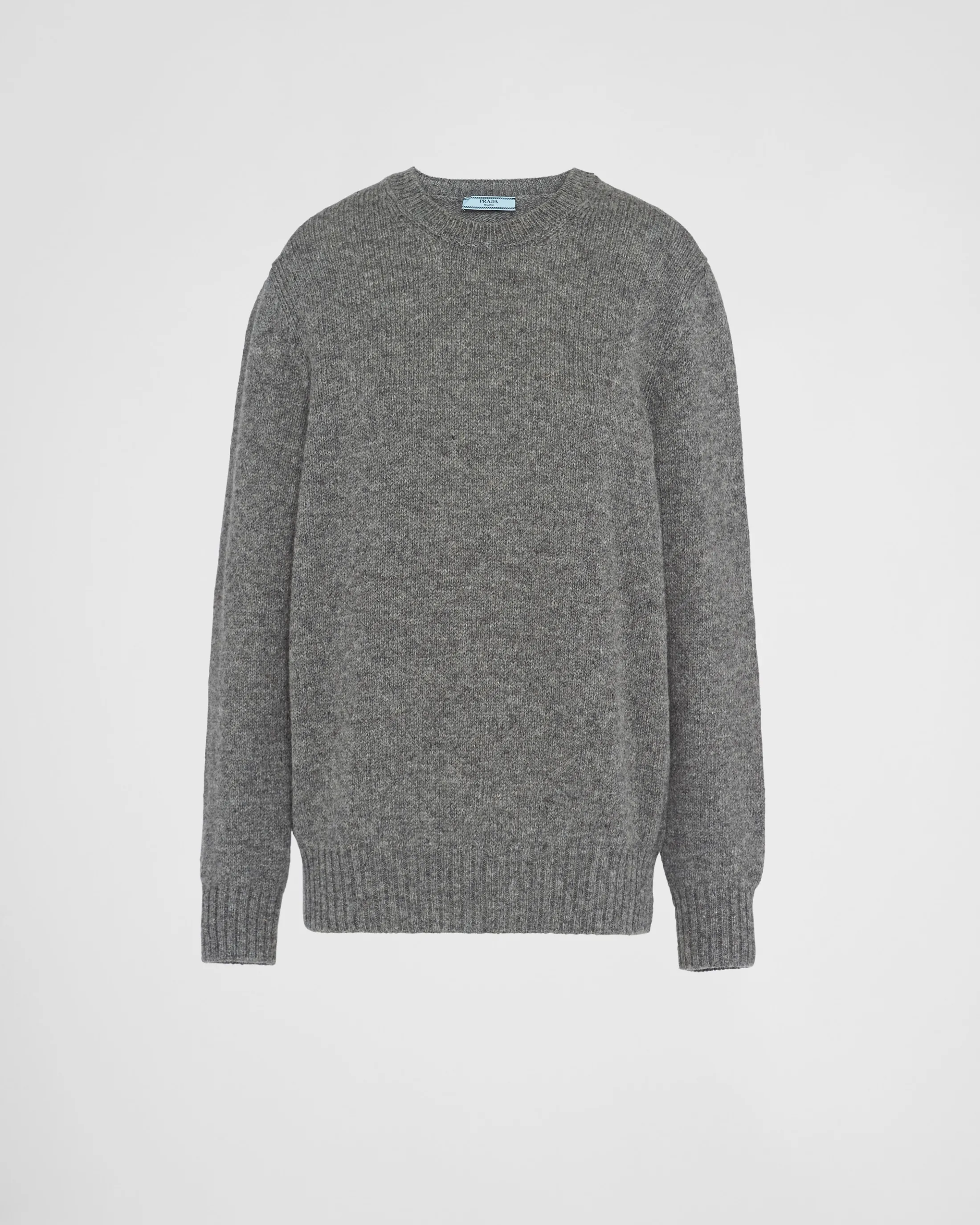 Prada Wool and cashmere crew-neck sweater Grey Cheap