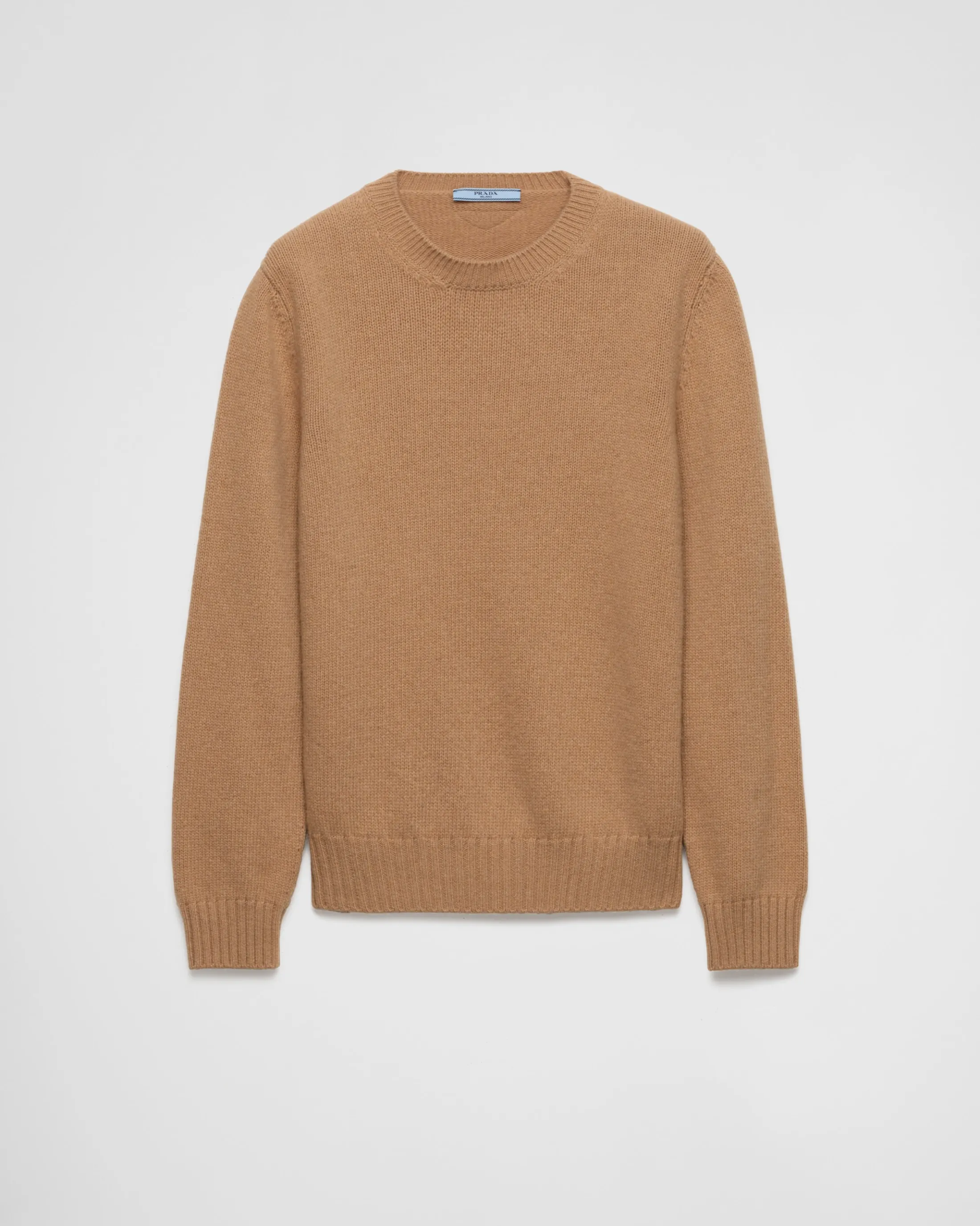 Prada Wool and cashmere crew-neck sweater Camelbrown Shop