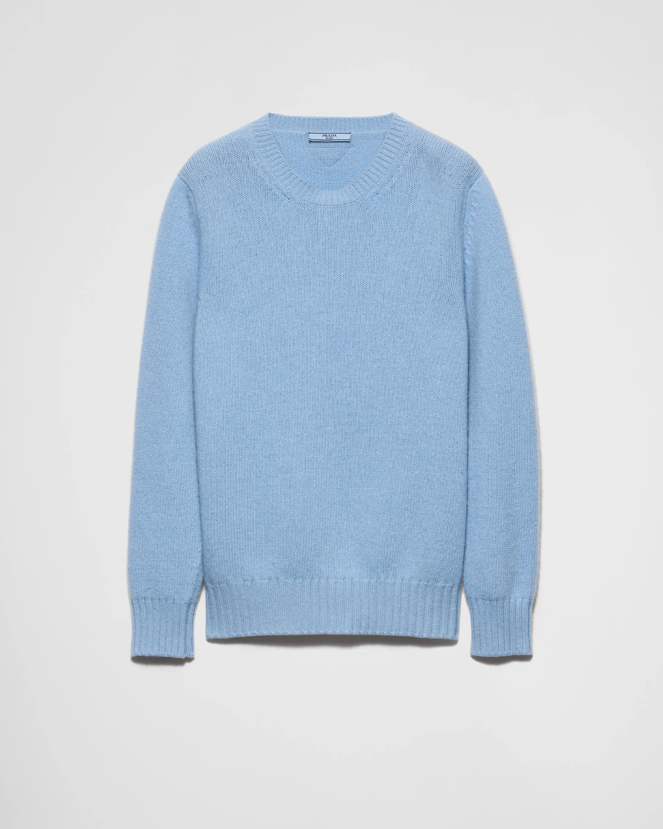 Prada Wool and cashmere crew-neck sweater Sapphireblue Cheap