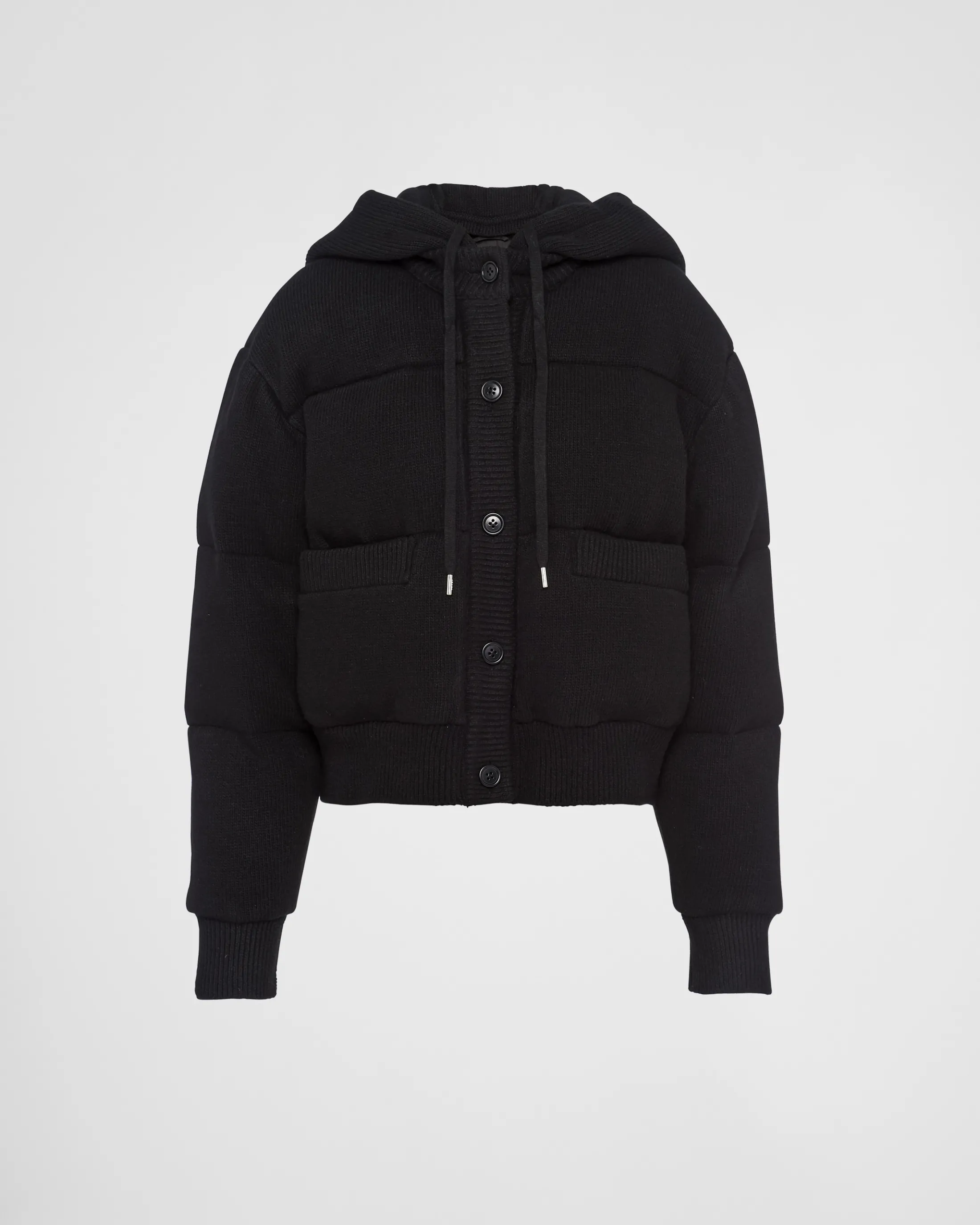 Prada Wool and cashmere down jacket Black Fashion