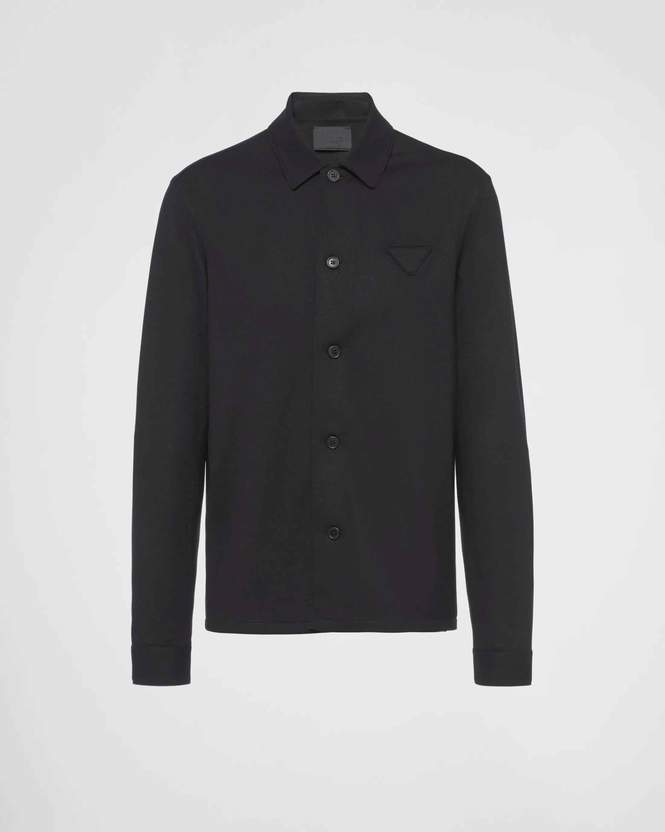 Prada Wool and cashmere shirt Black Best Sale