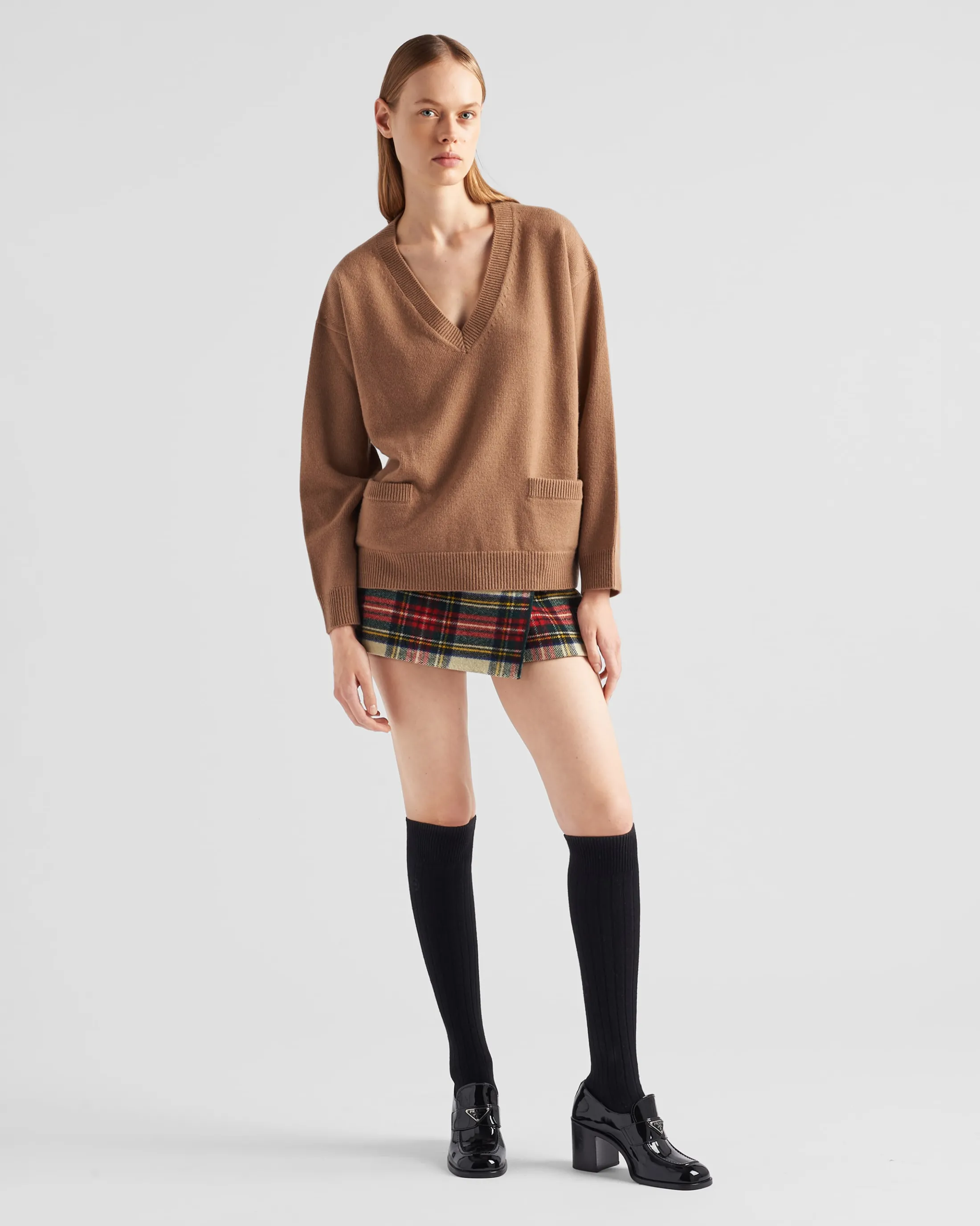 Prada Wool and cashmere sweater Camelbrown Fashion