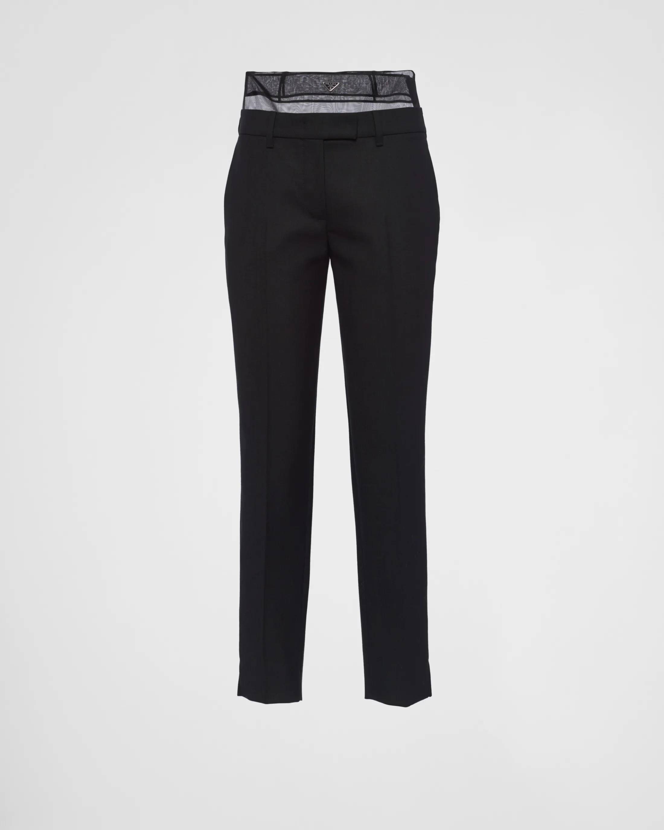 Prada Wool and crinoline pants Black Best