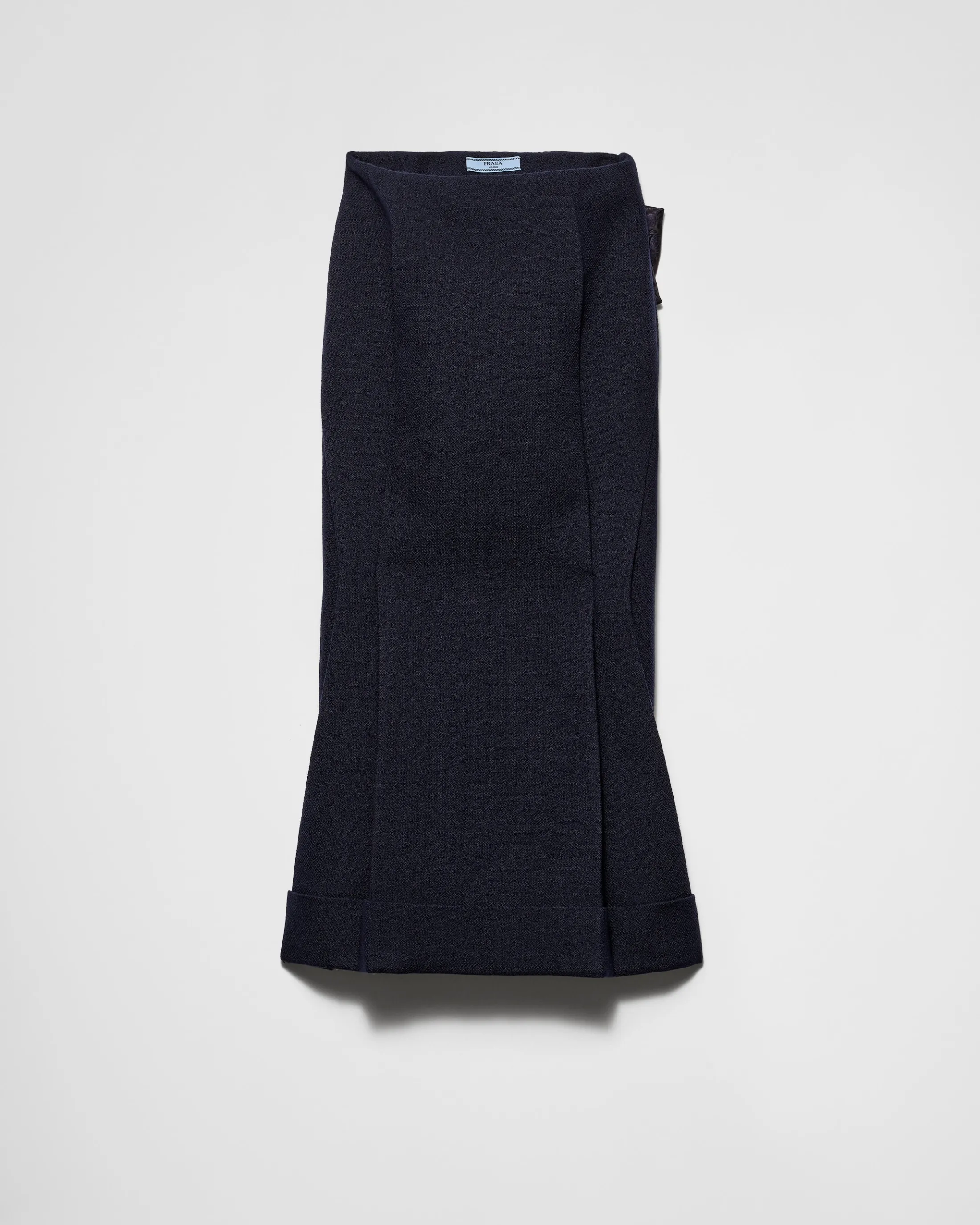 Prada Wool and jacquard skirt Navy Shop