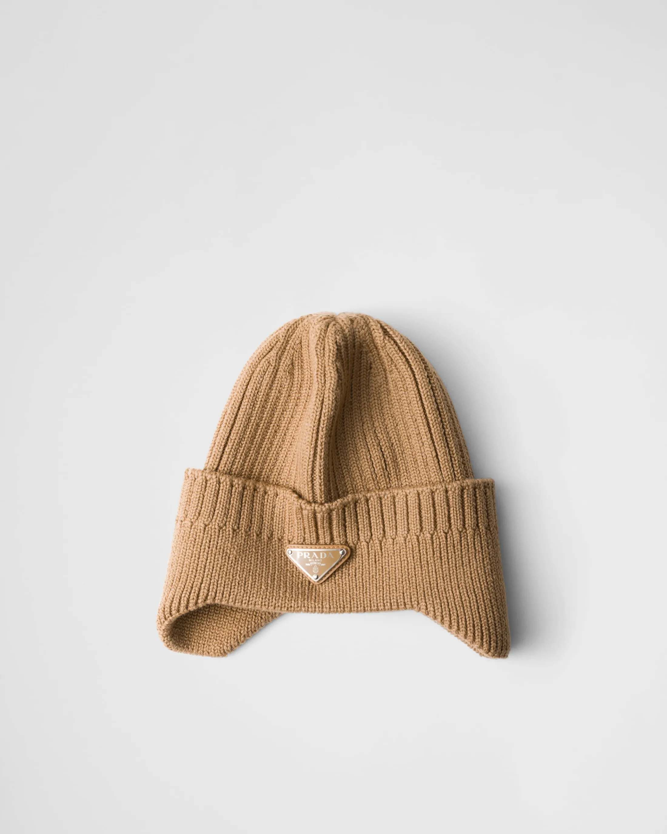 Prada Wool beanie Camelbrown Online