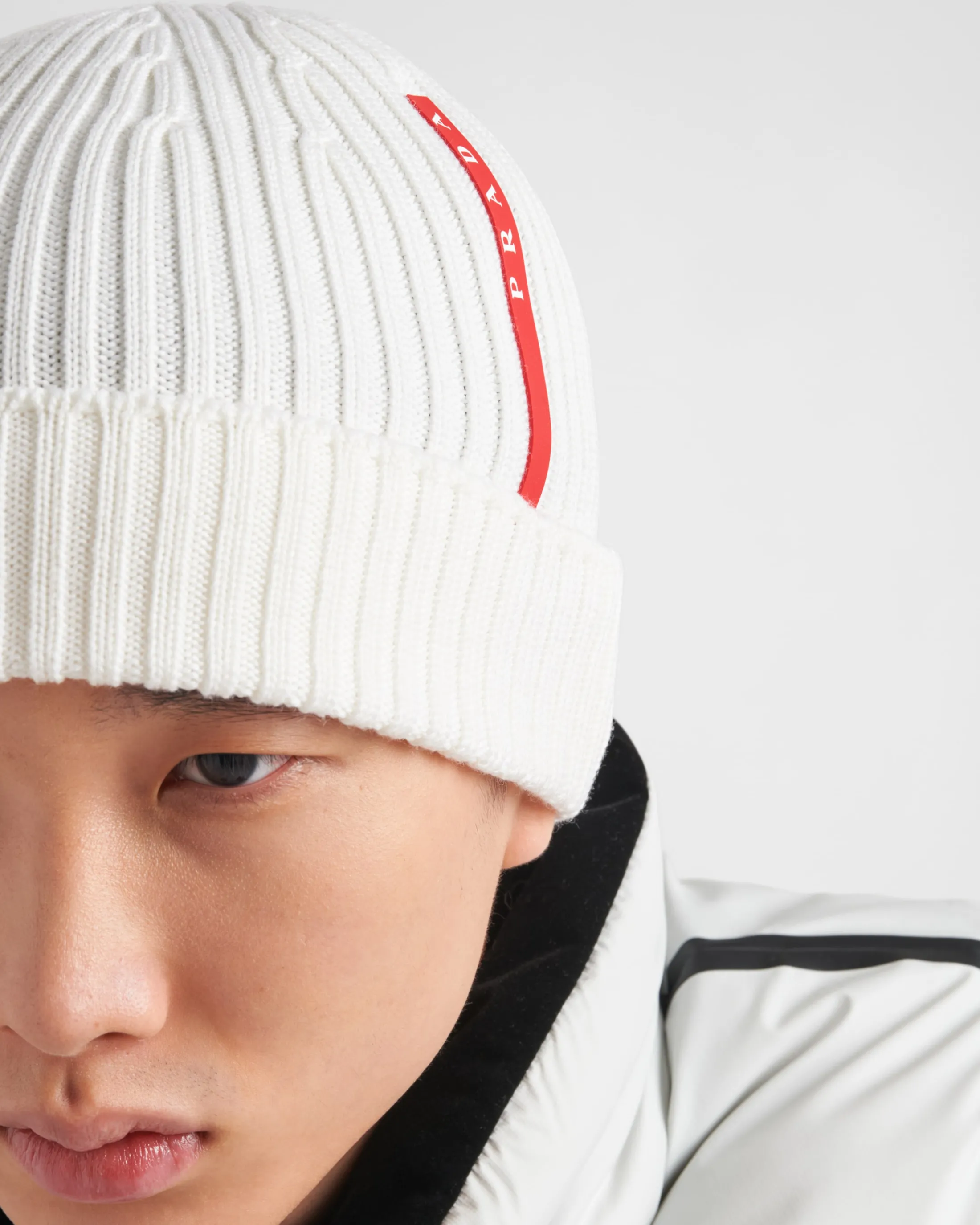 Prada Wool beanie White Outlet