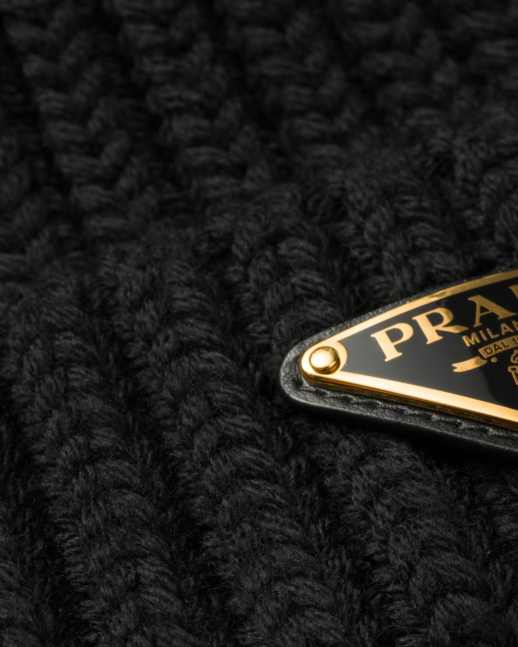 Prada Wool beanie Black Outlet