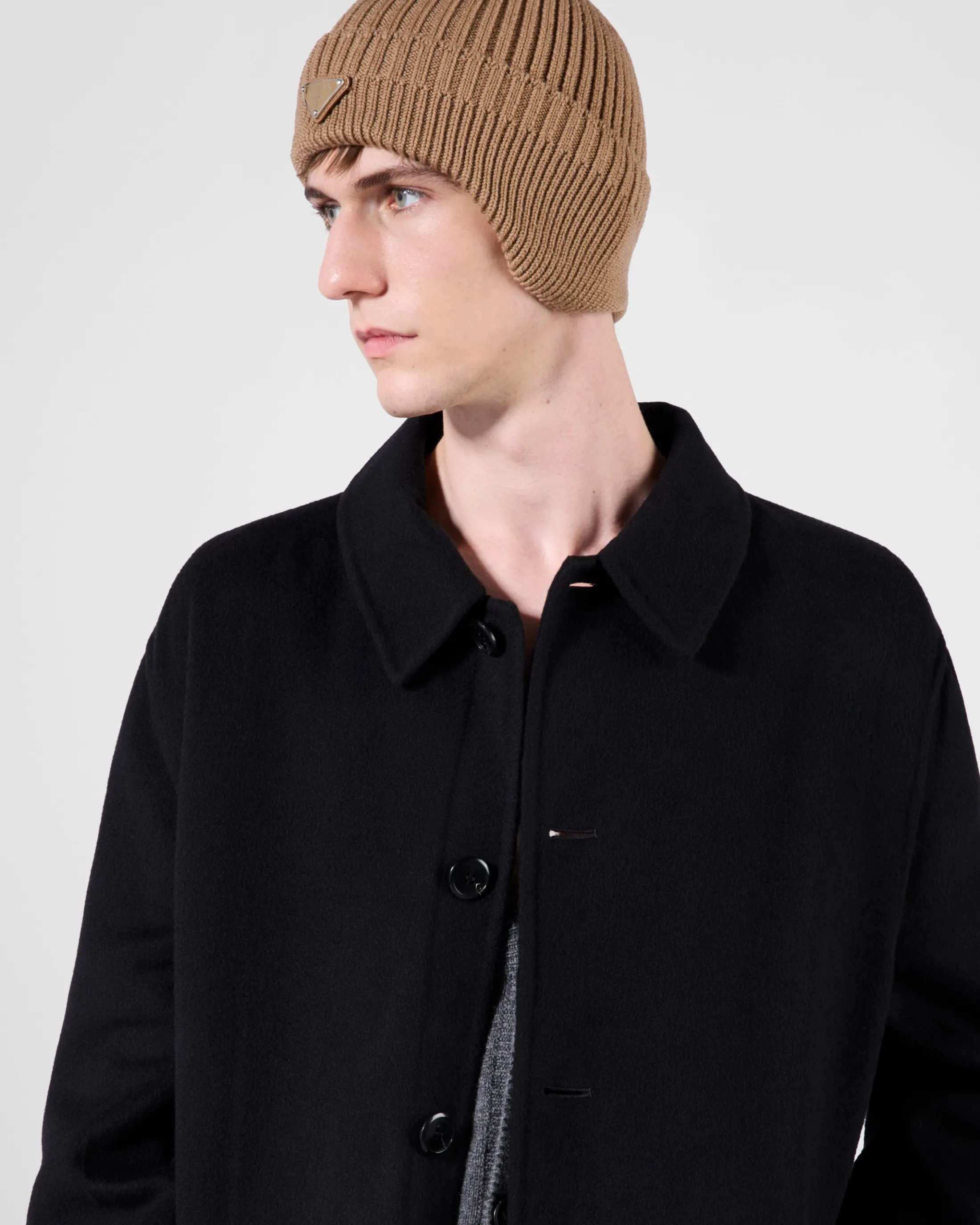 Prada Wool beanie Camelbrown Online