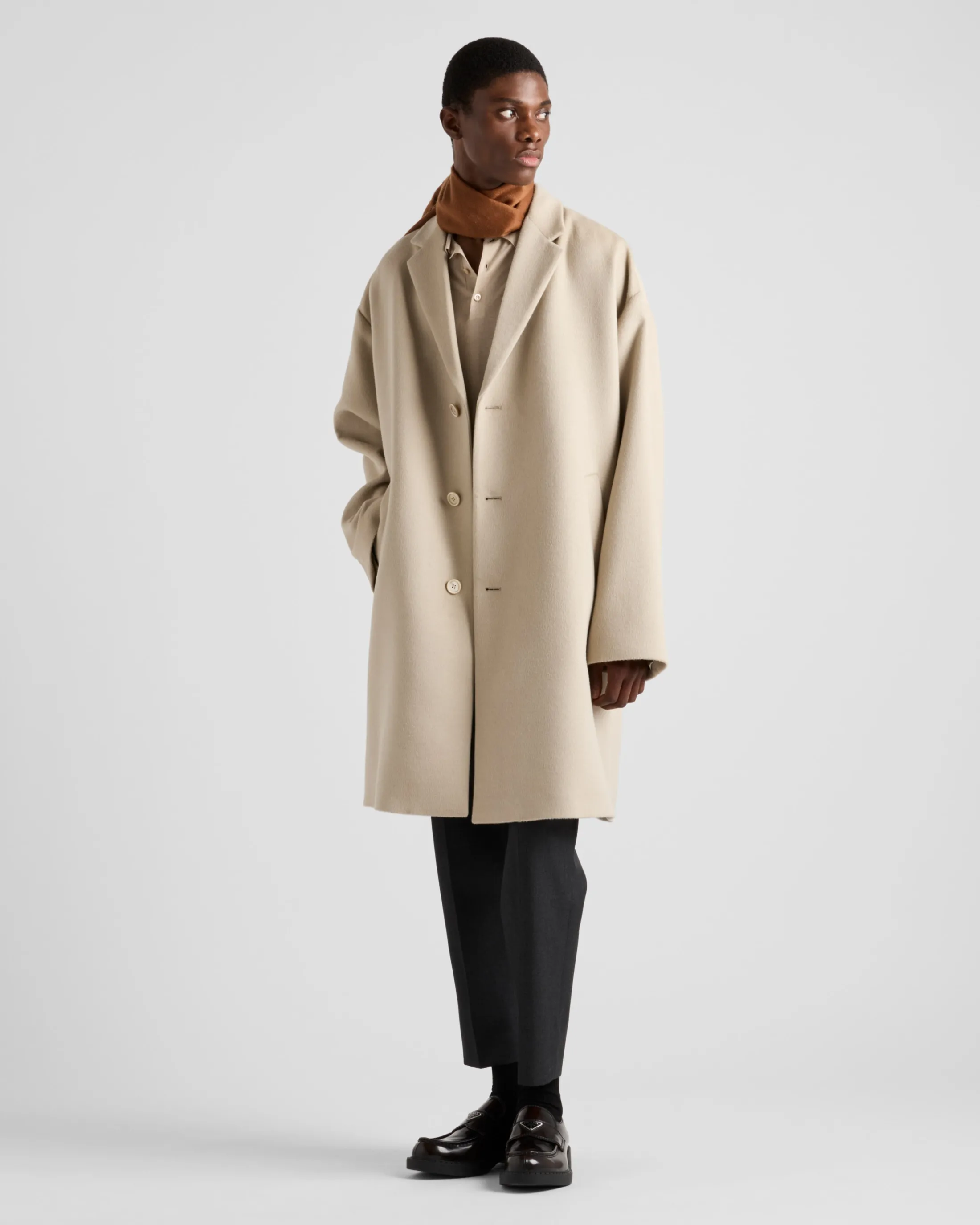 Prada Wool blend coat Limestone Fashion