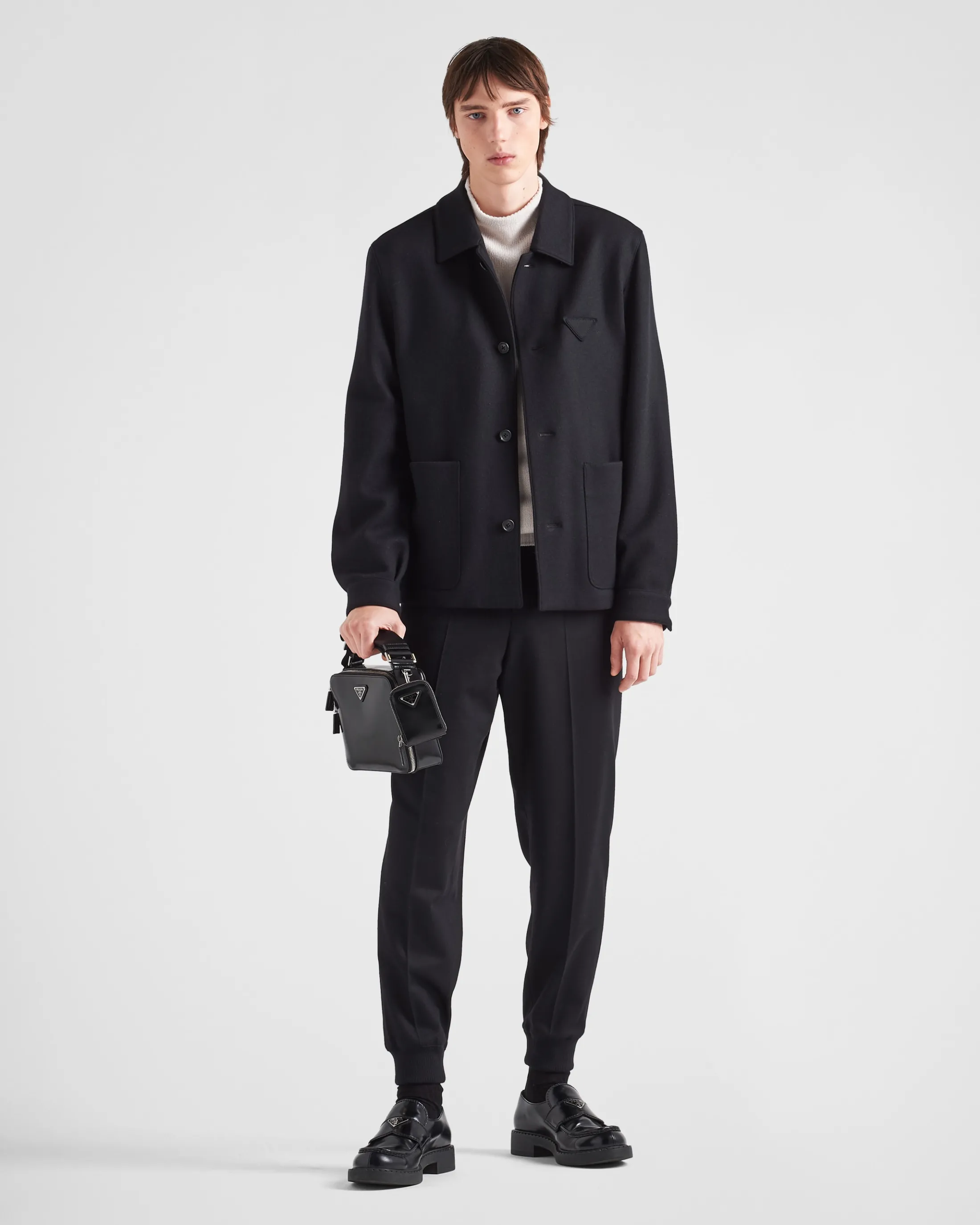 Prada Wool blend jacket Black Cheap