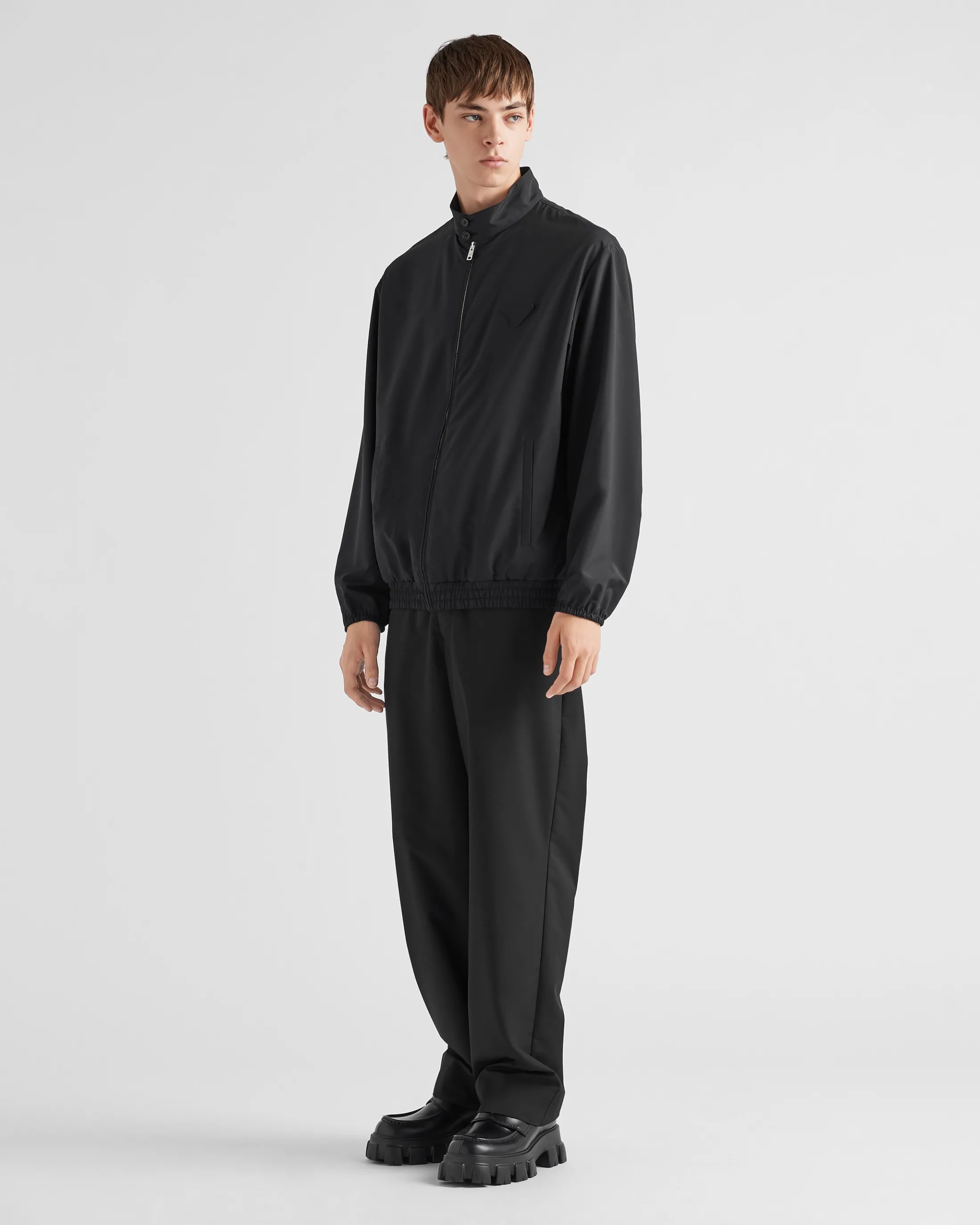 Prada Wool blend pants Black Flash Sale