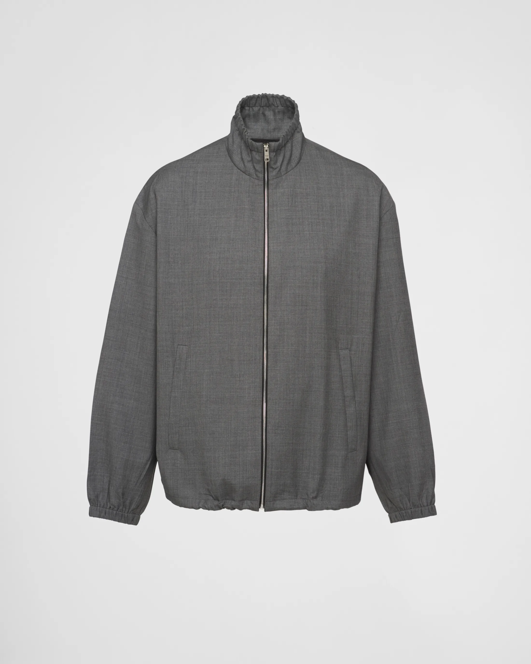 Prada Wool blouson jacket Grey Clearance