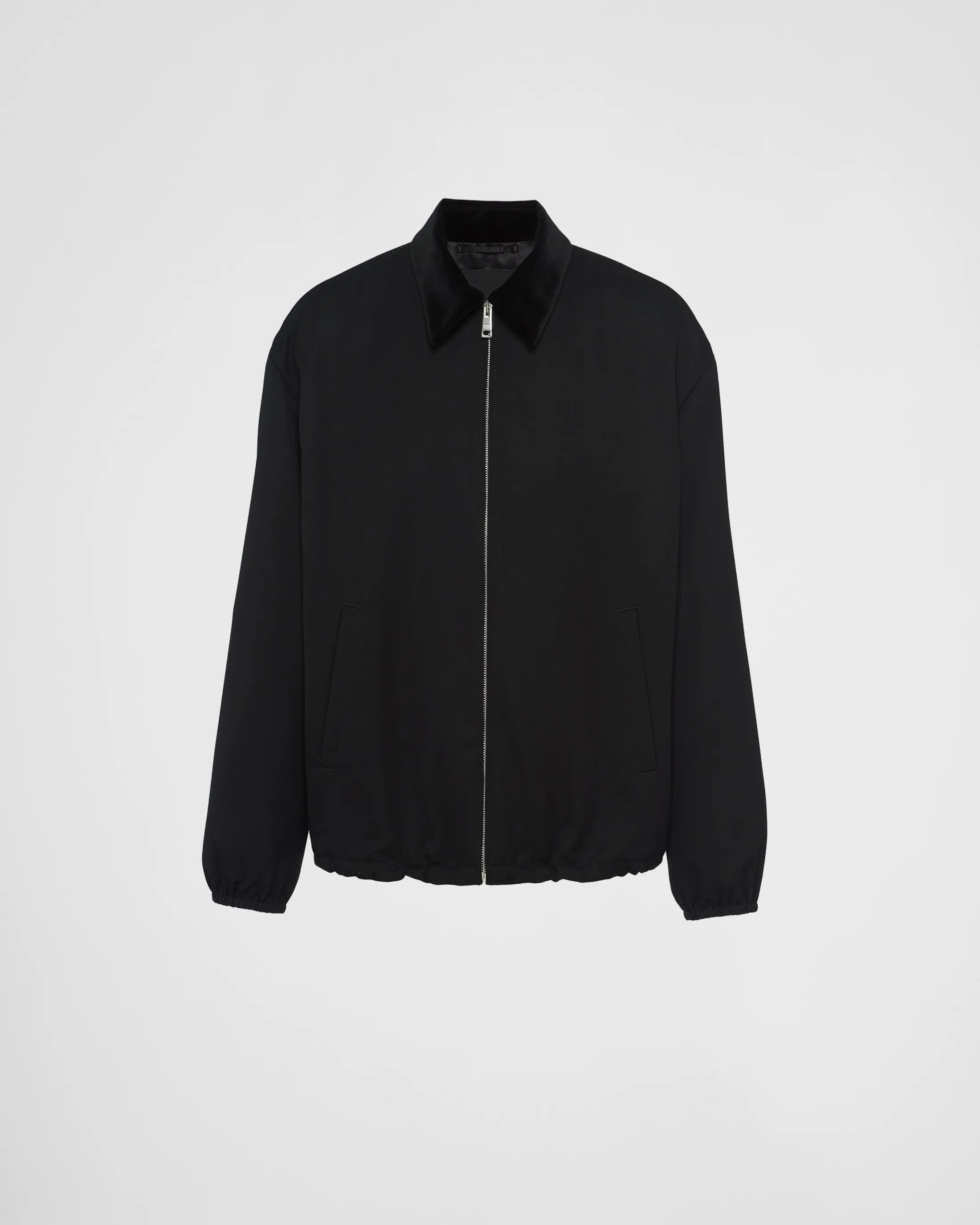 Prada Wool blouson jacket Black Cheap