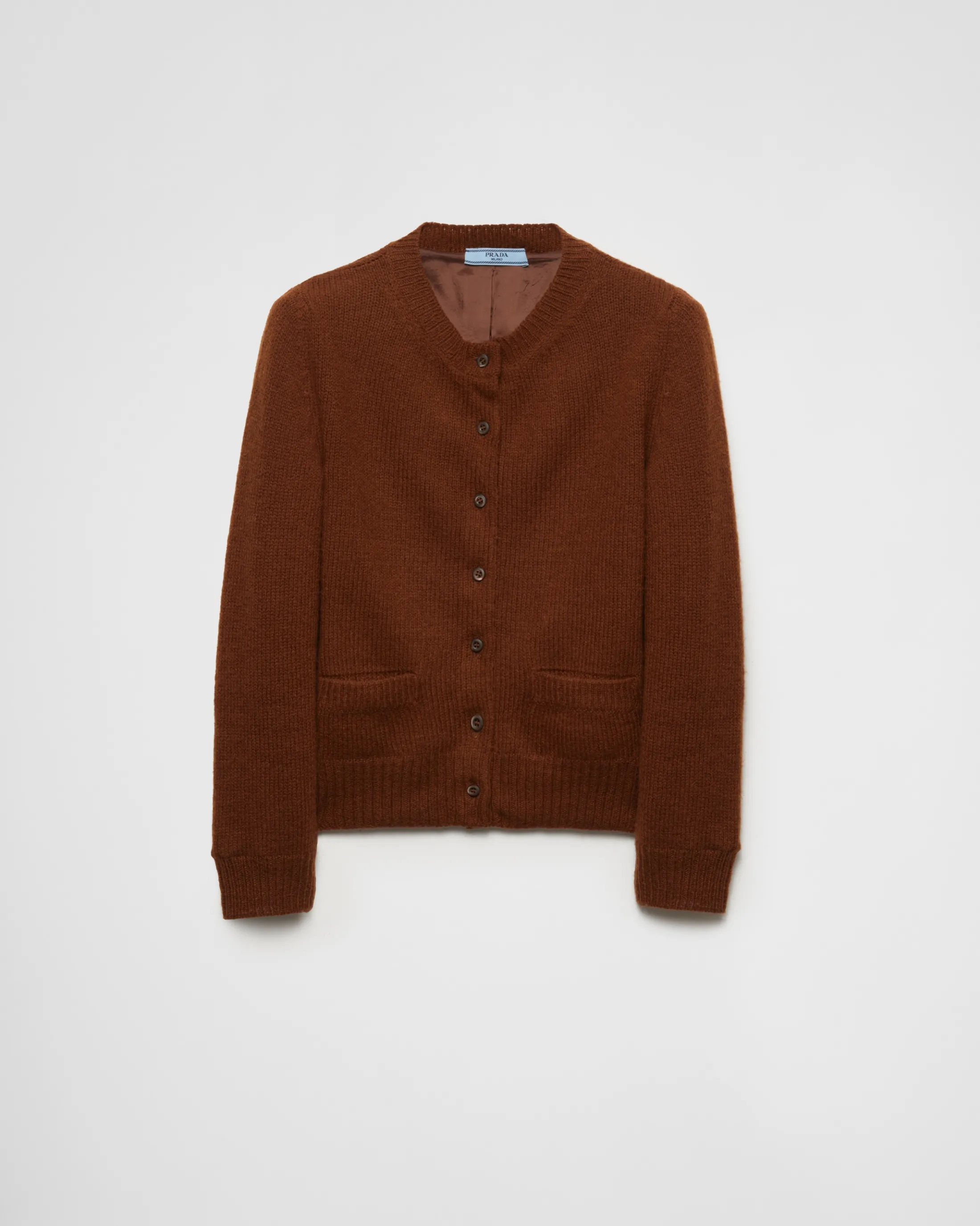 Prada Wool cardigan Tobacco Flash Sale