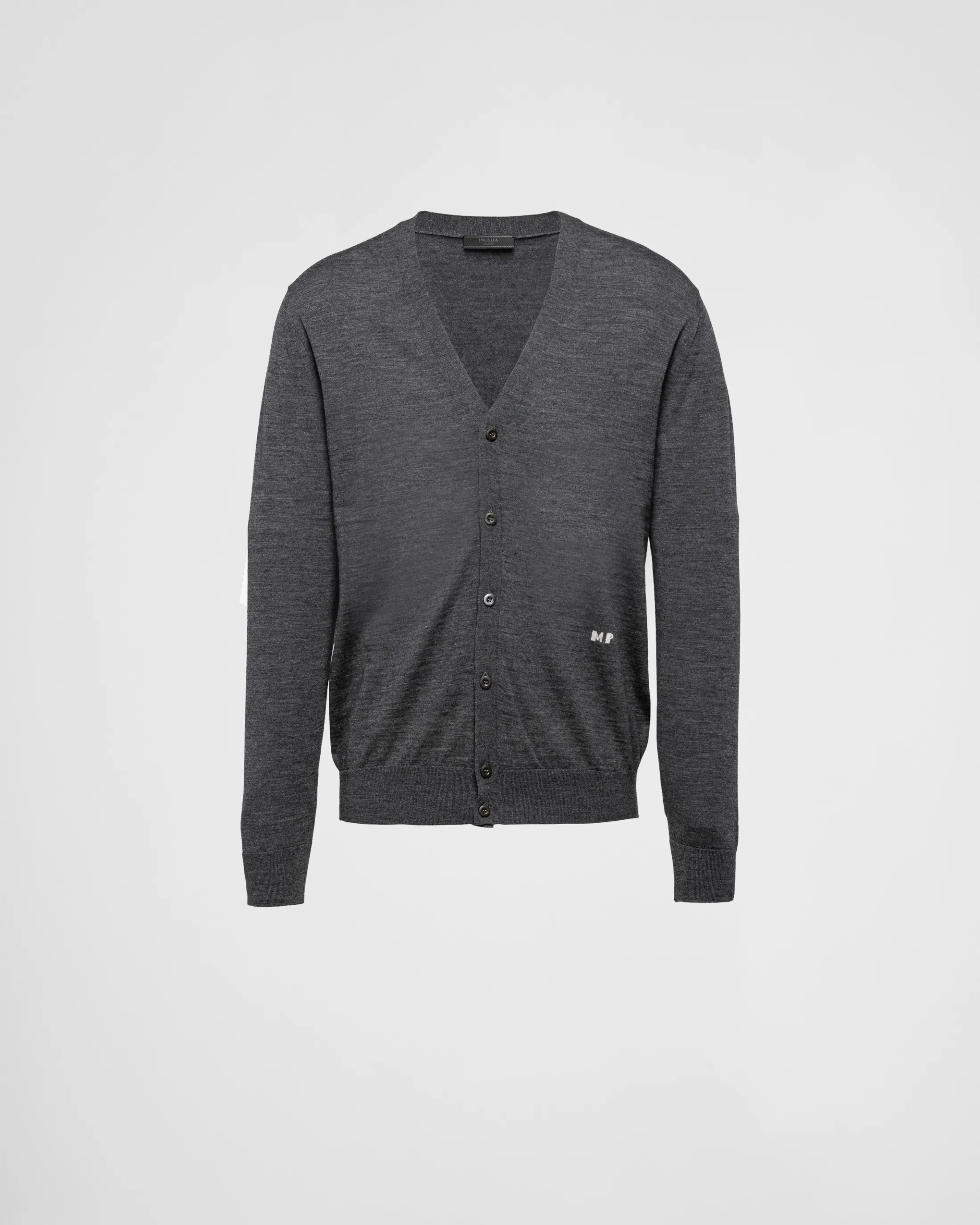 Prada Wool cardigan Anthracitegray Sale