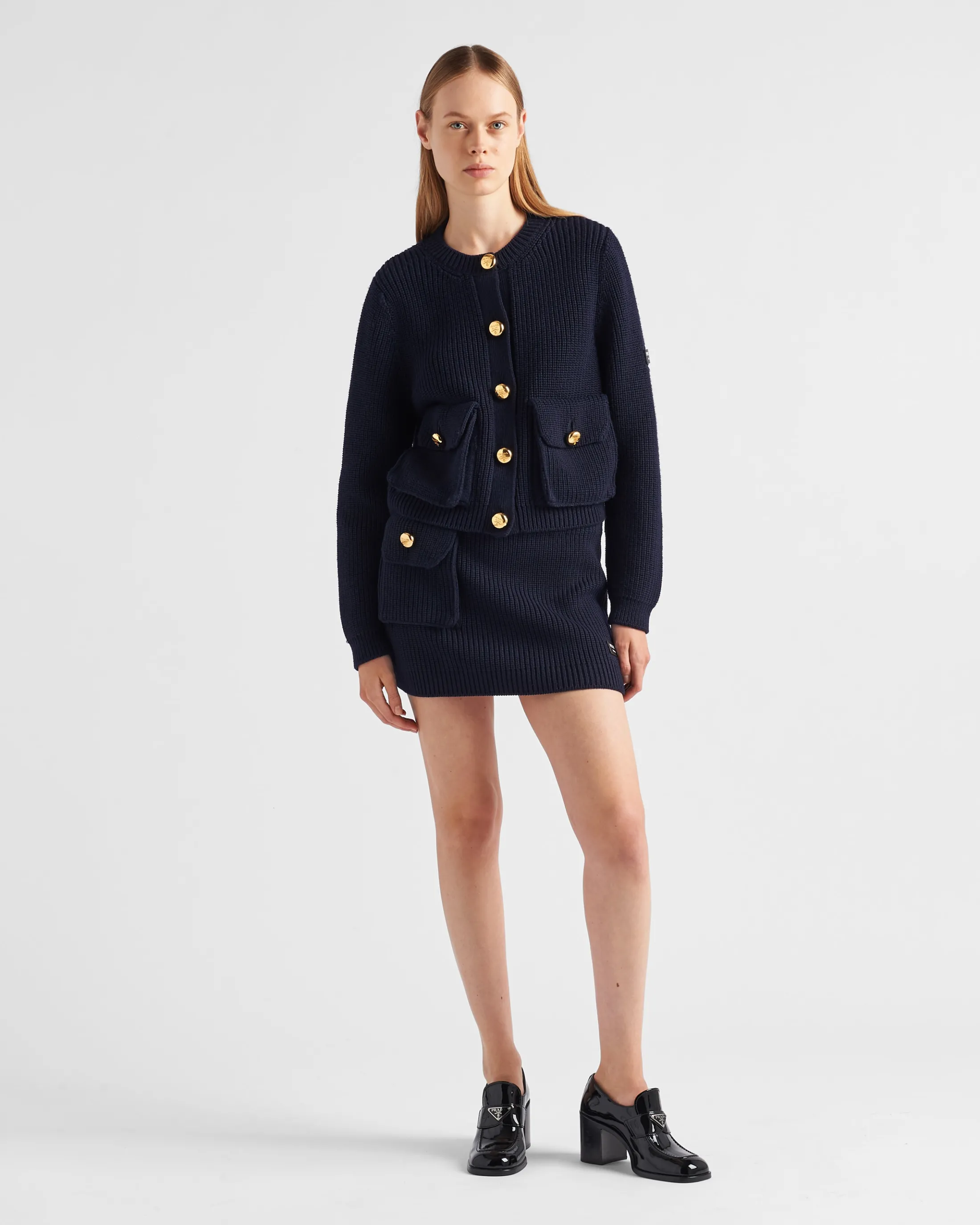 Prada Wool cardigan Navy Fashion