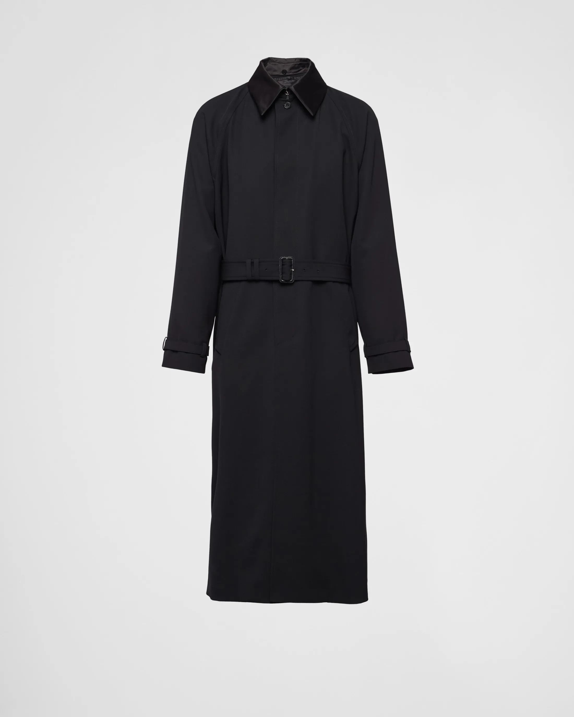 Prada Wool coat Black Best Sale