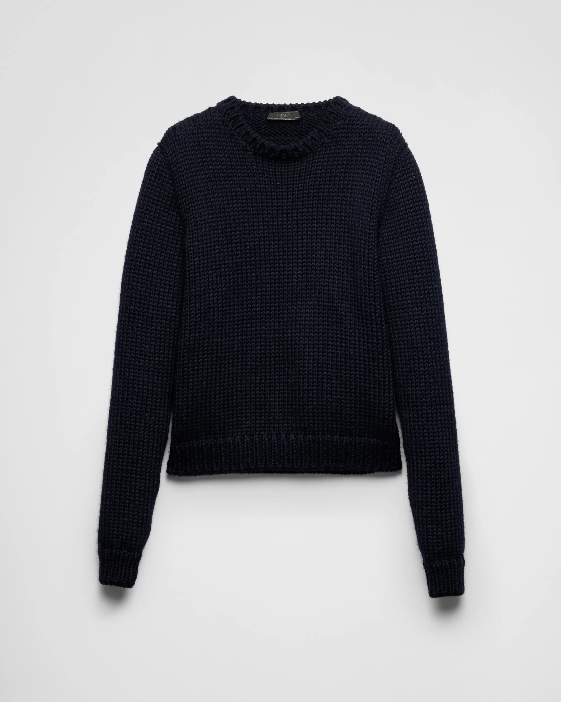 Prada Wool crew-neck sweater Navy Clearance