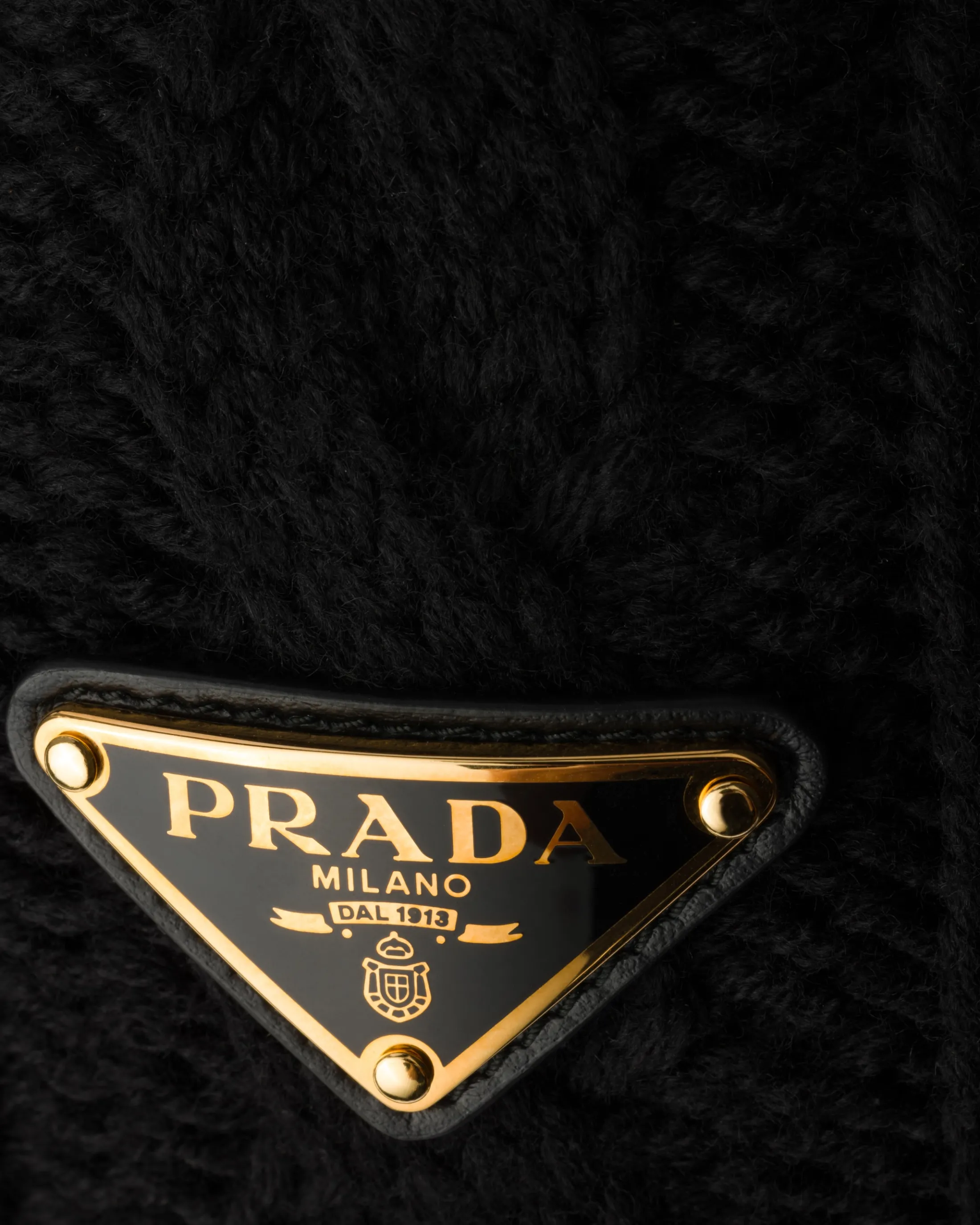 Prada Wool earmuffs Black Hot