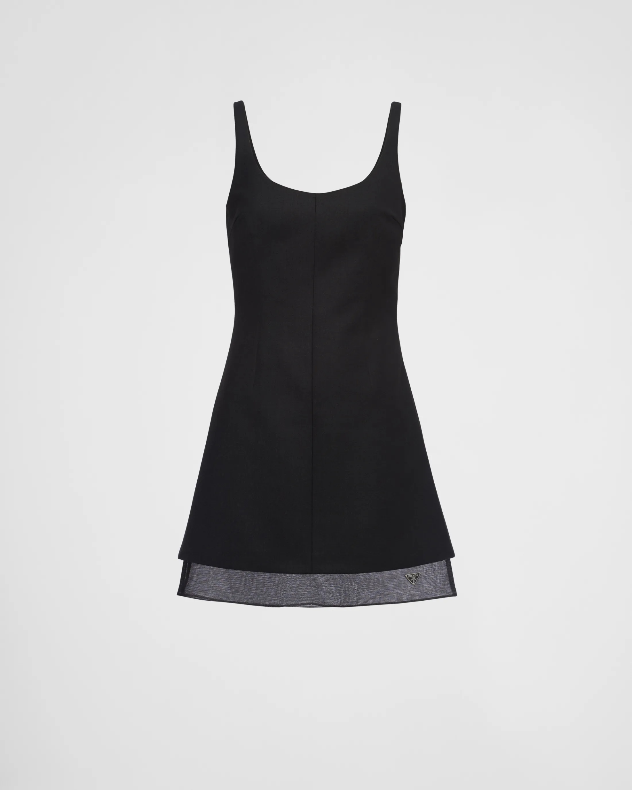 Prada Wool mini-dress Black Best Sale