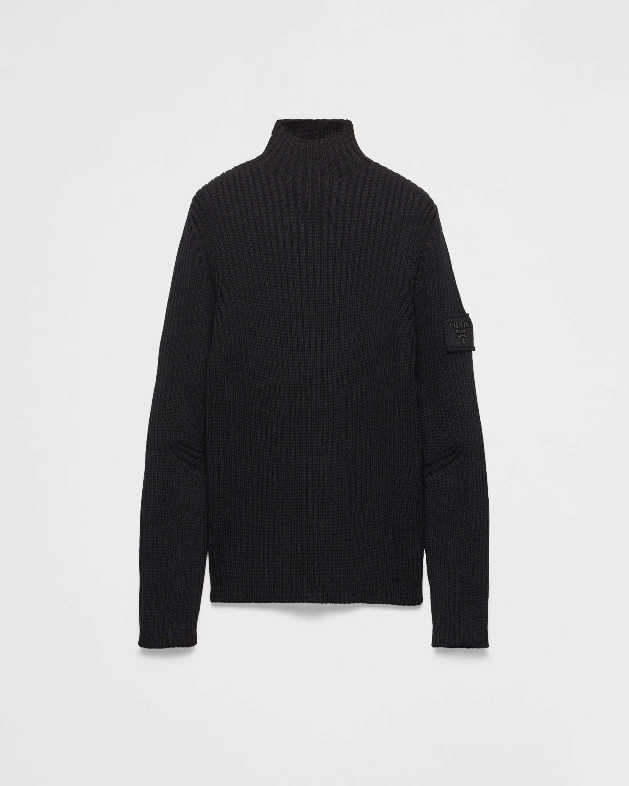 Prada Wool mock turtleneck sweater Black Best Sale