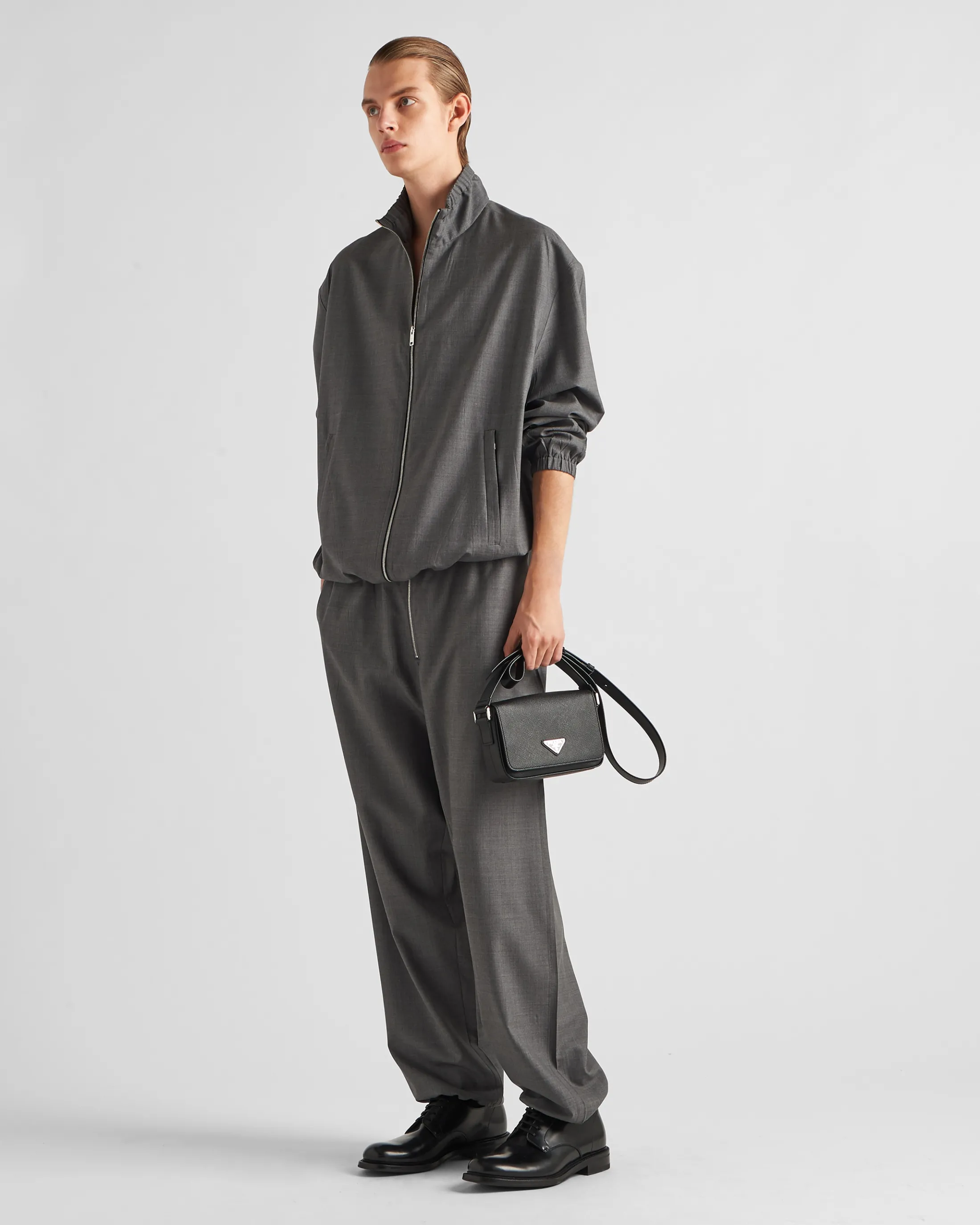 Prada Wool pants Grey Discount