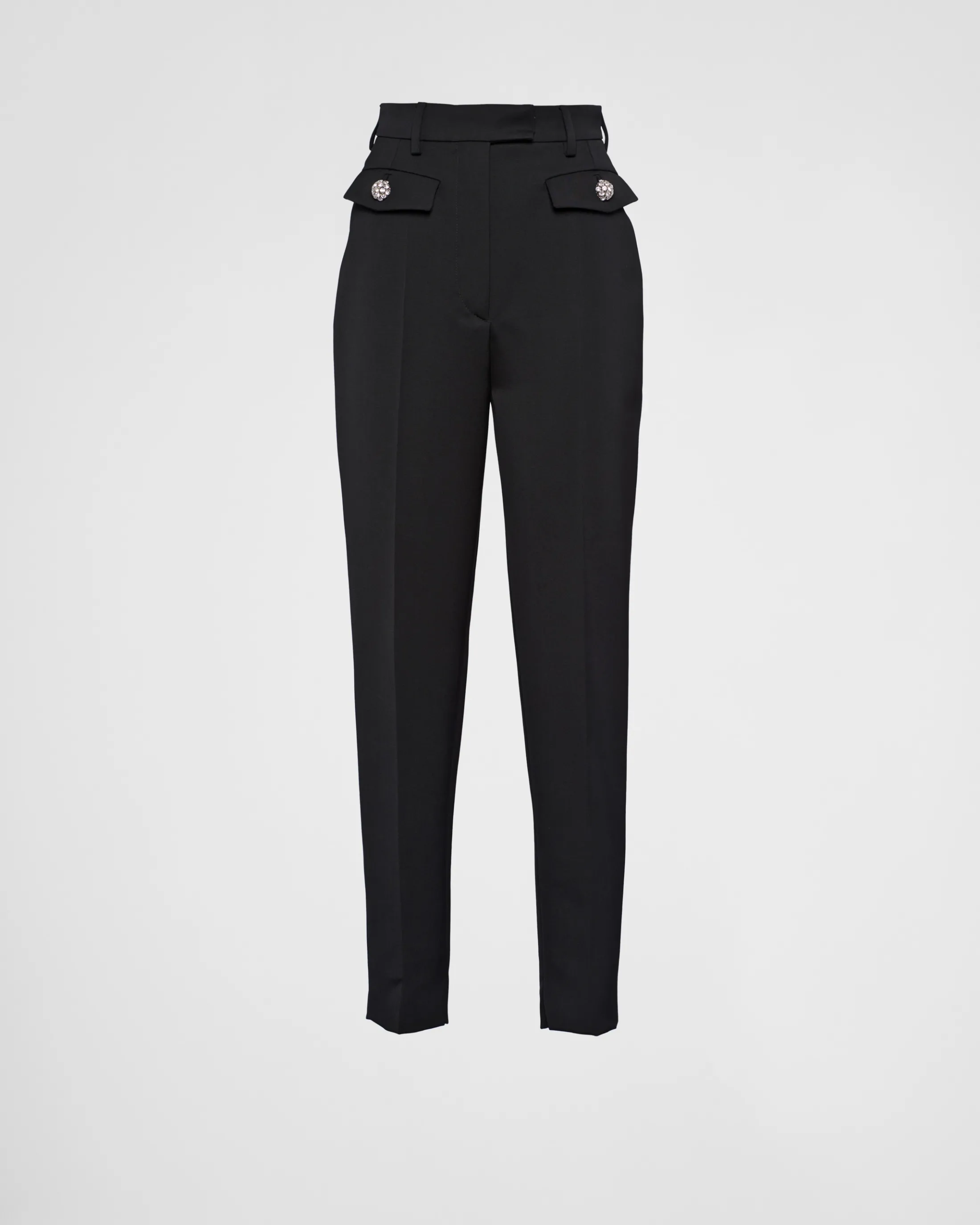 Prada Wool sateen pants Black Sale