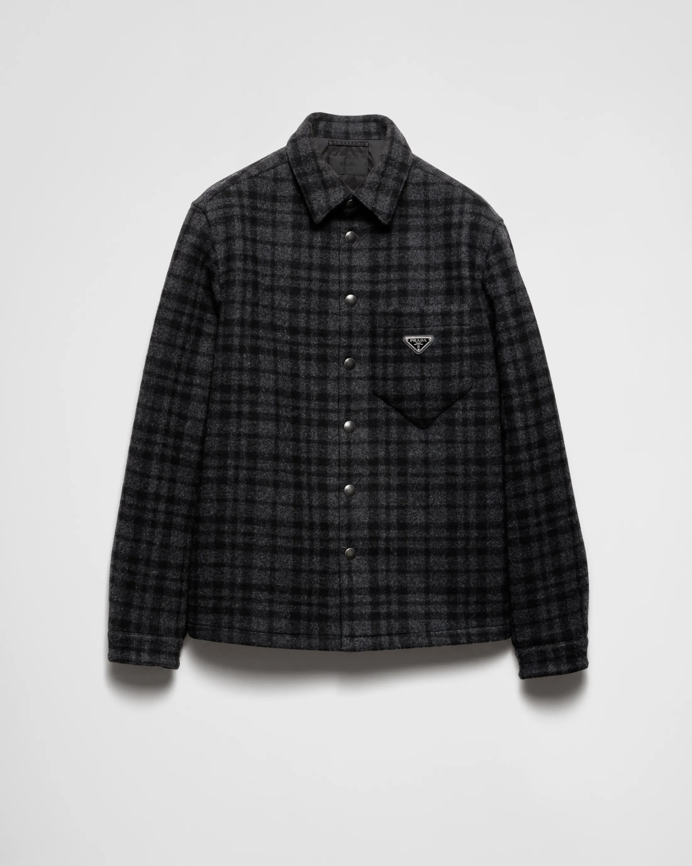 Prada Wool shirt Anthracitegray Sale