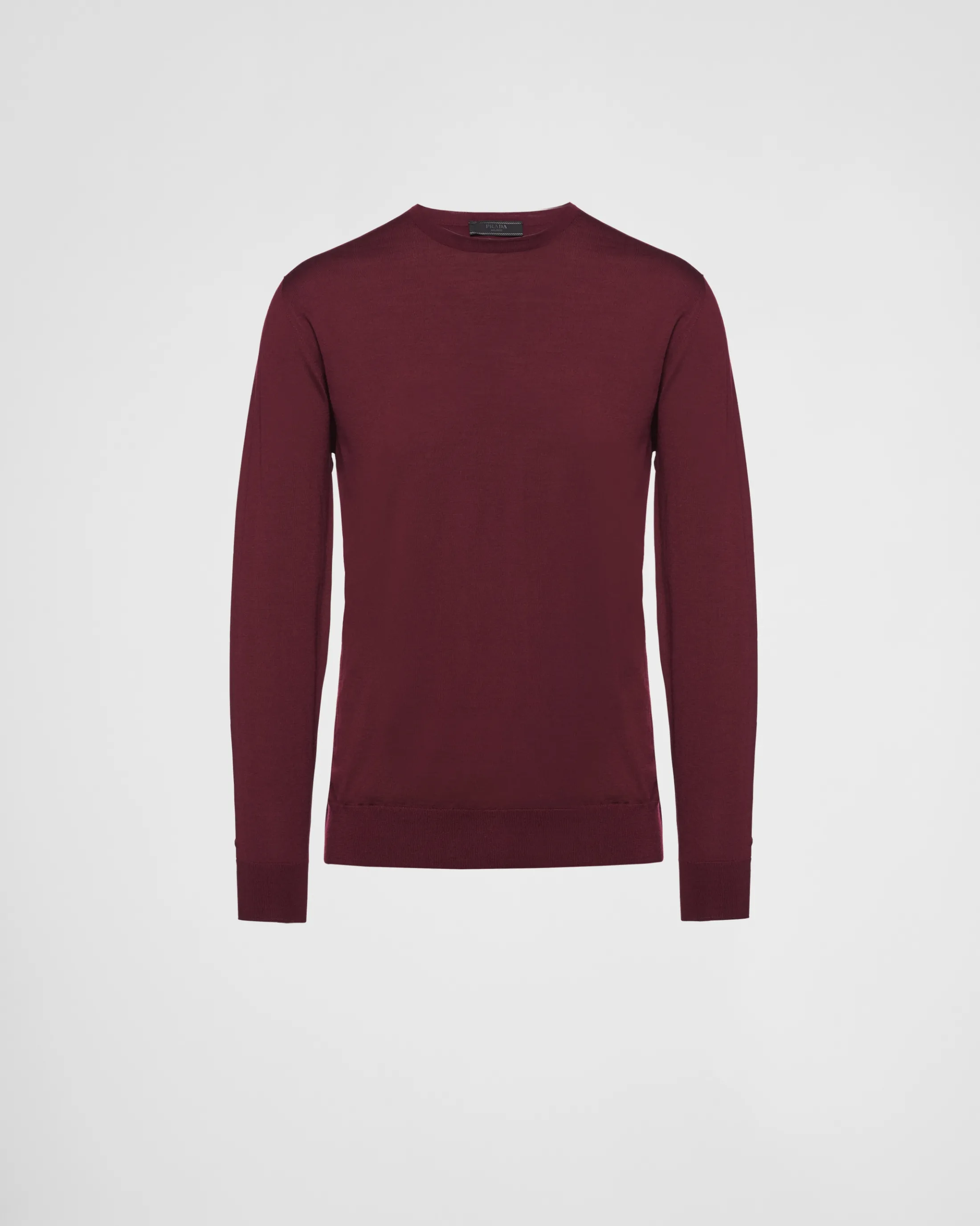 Prada Wool Sweater Burgundy Outlet