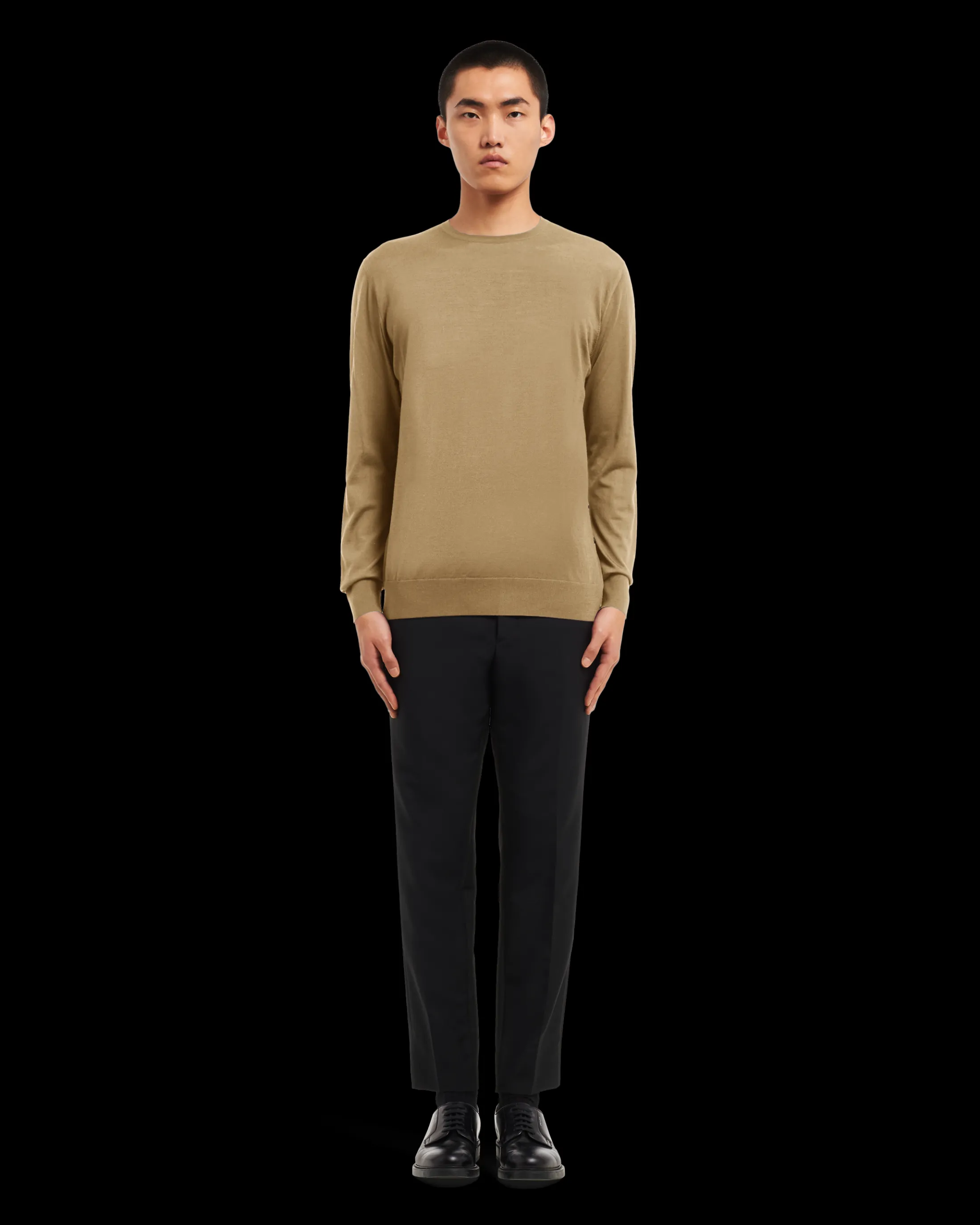 Prada Wool Sweater Camelbrown Clearance